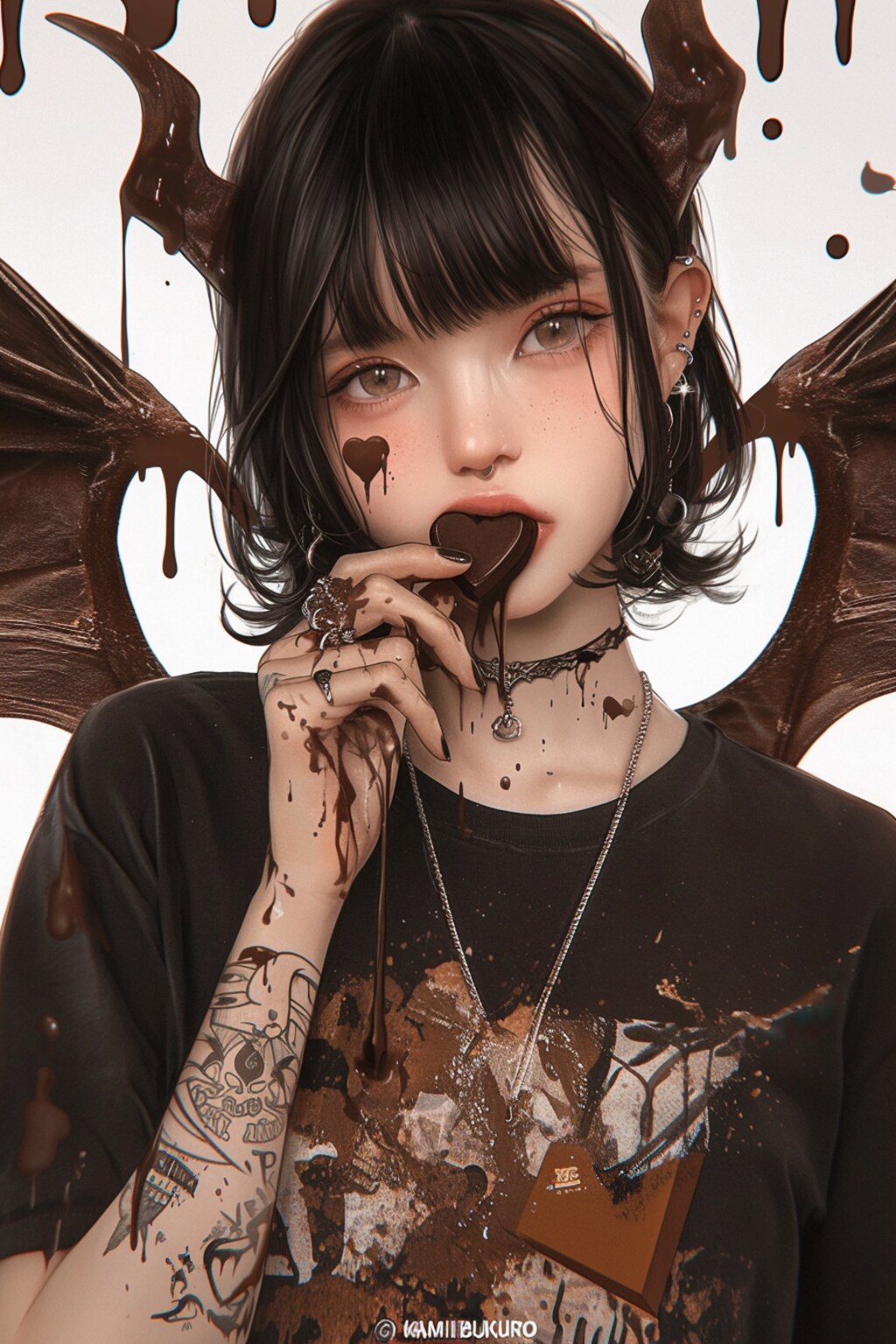 美女とチョコレート