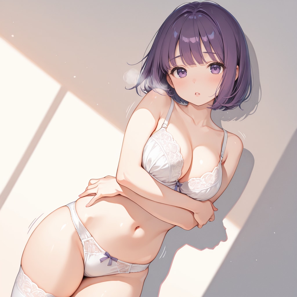 すみれちゃんと白下着