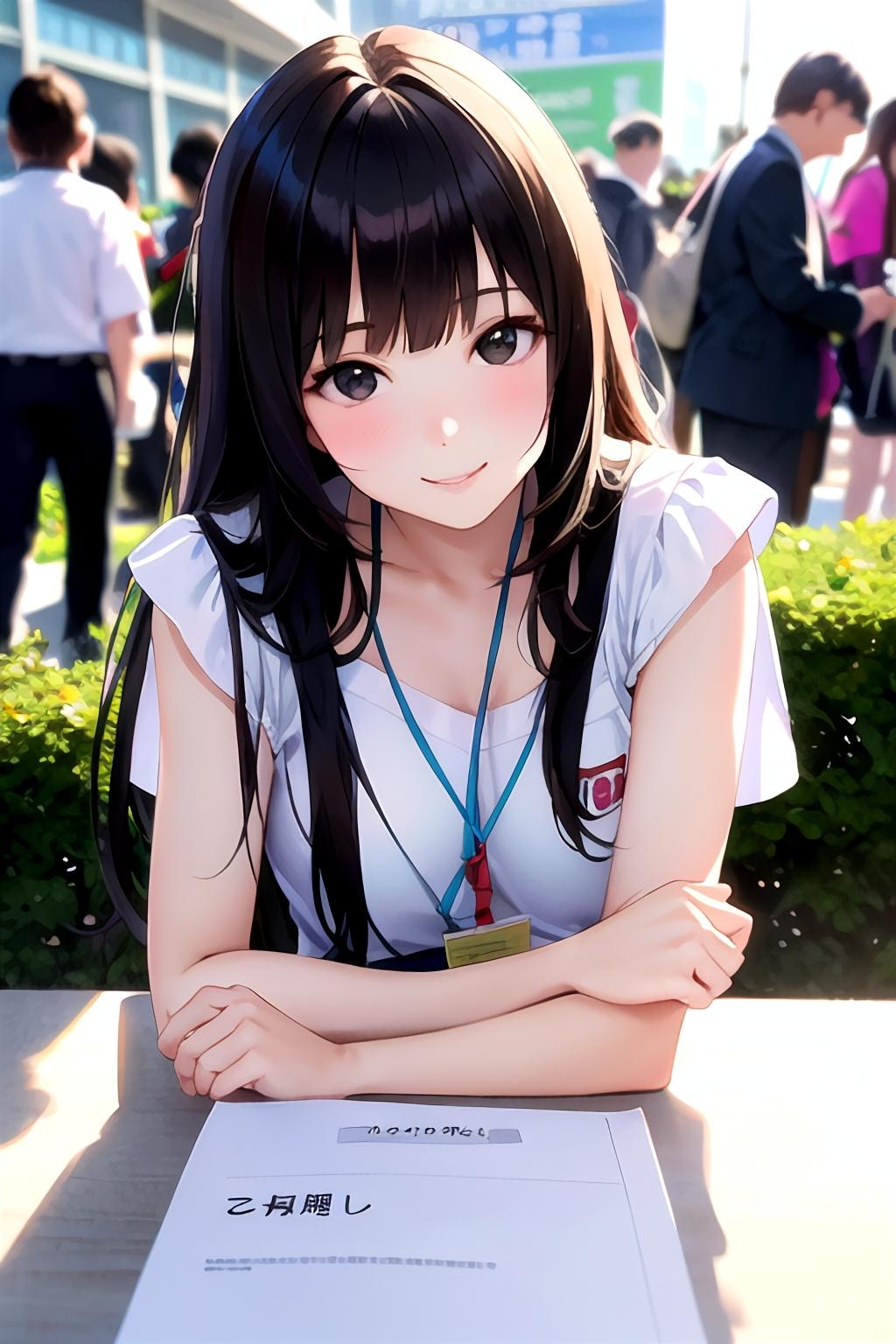 コミケ風イベスタッフのサキちゃん