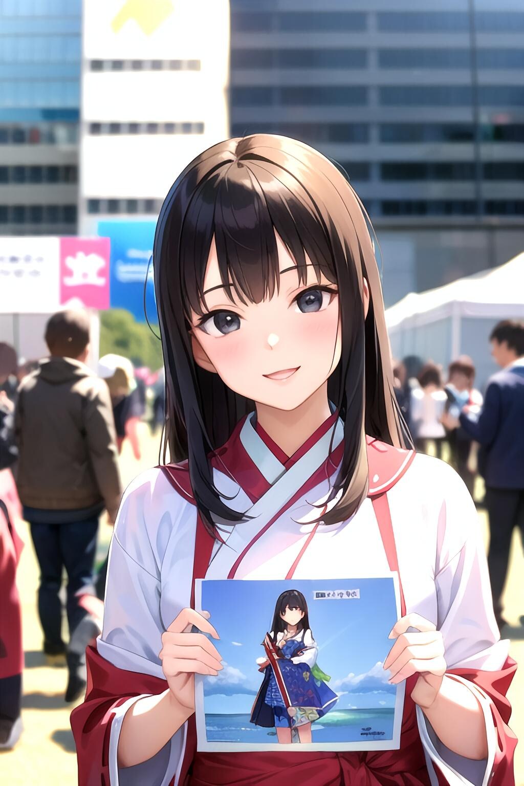 コミケ風イベスタッフのサキちゃん