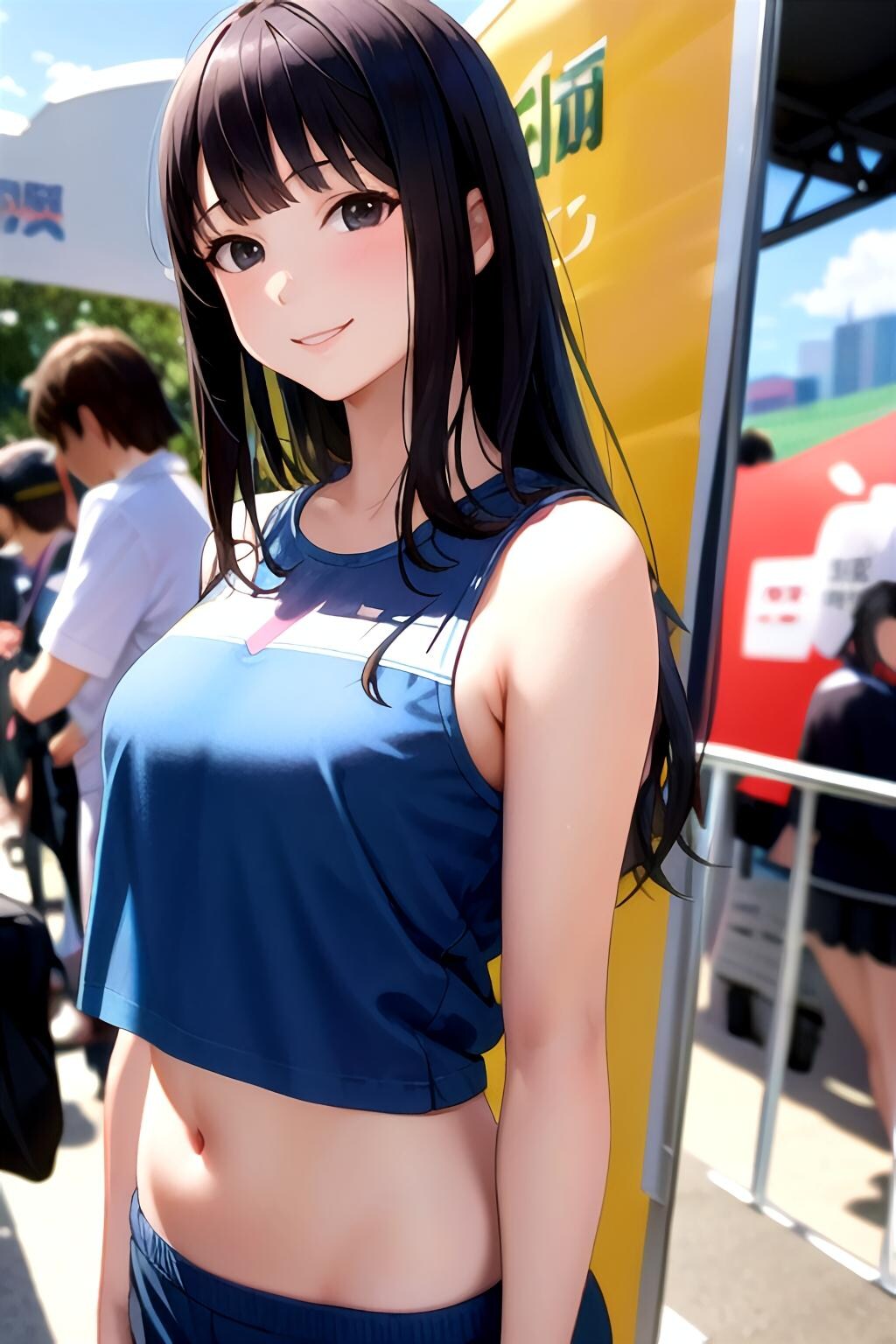 コミケ風イベスタッフのサキちゃん