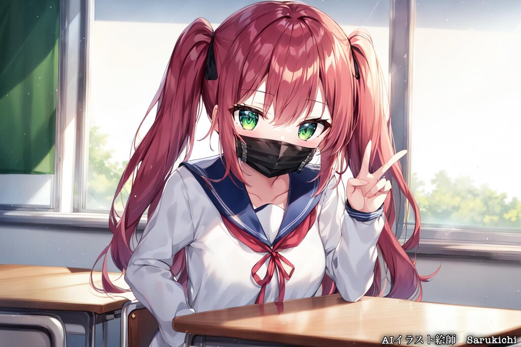 私のマスク姿似合うかな？