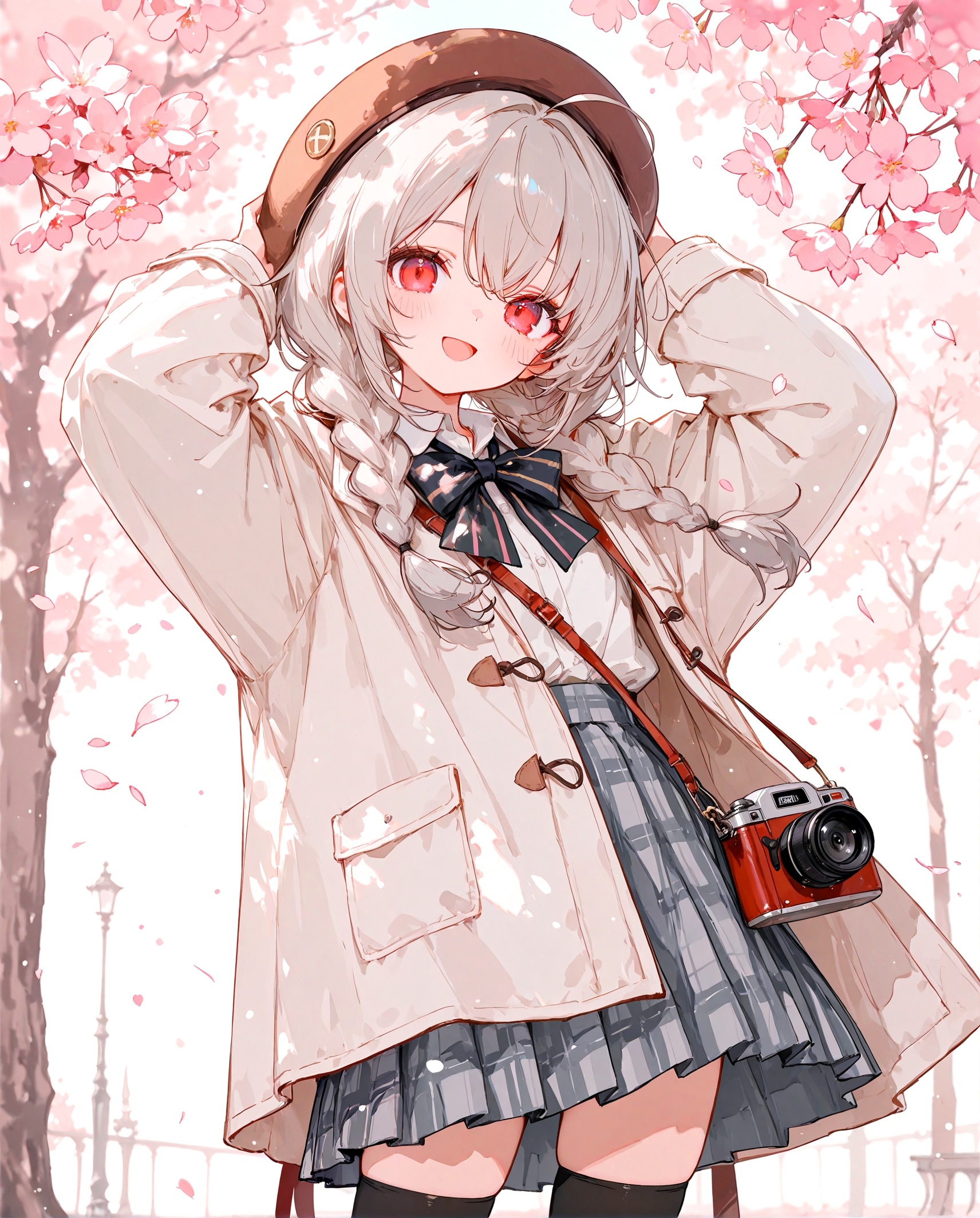 桜の木と少女 | の人気AIイラスト・グラビア