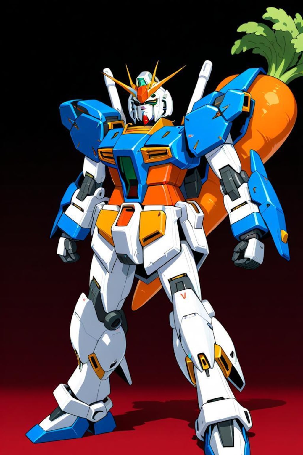 秘密兵器ニンジン装備ガンダム