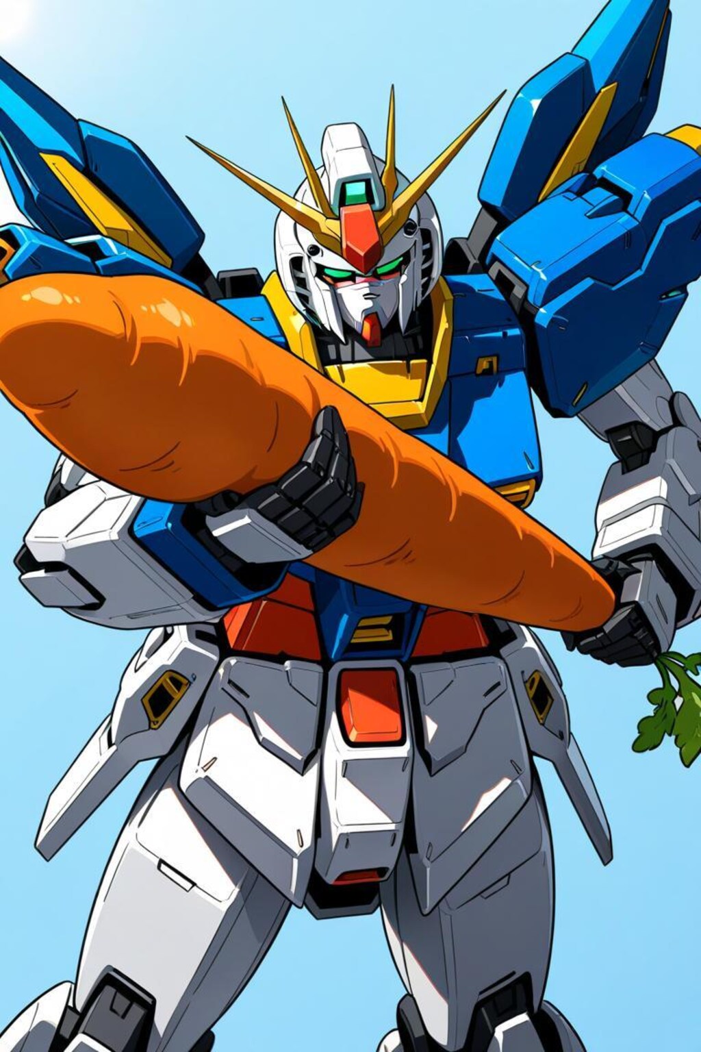 秘密兵器ニンジン装備ガンダム