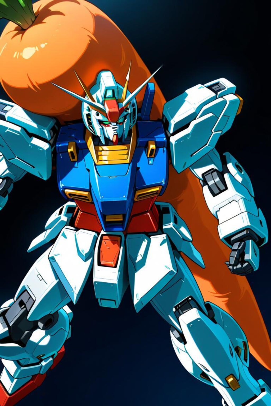 秘密兵器ニンジン装備ガンダム