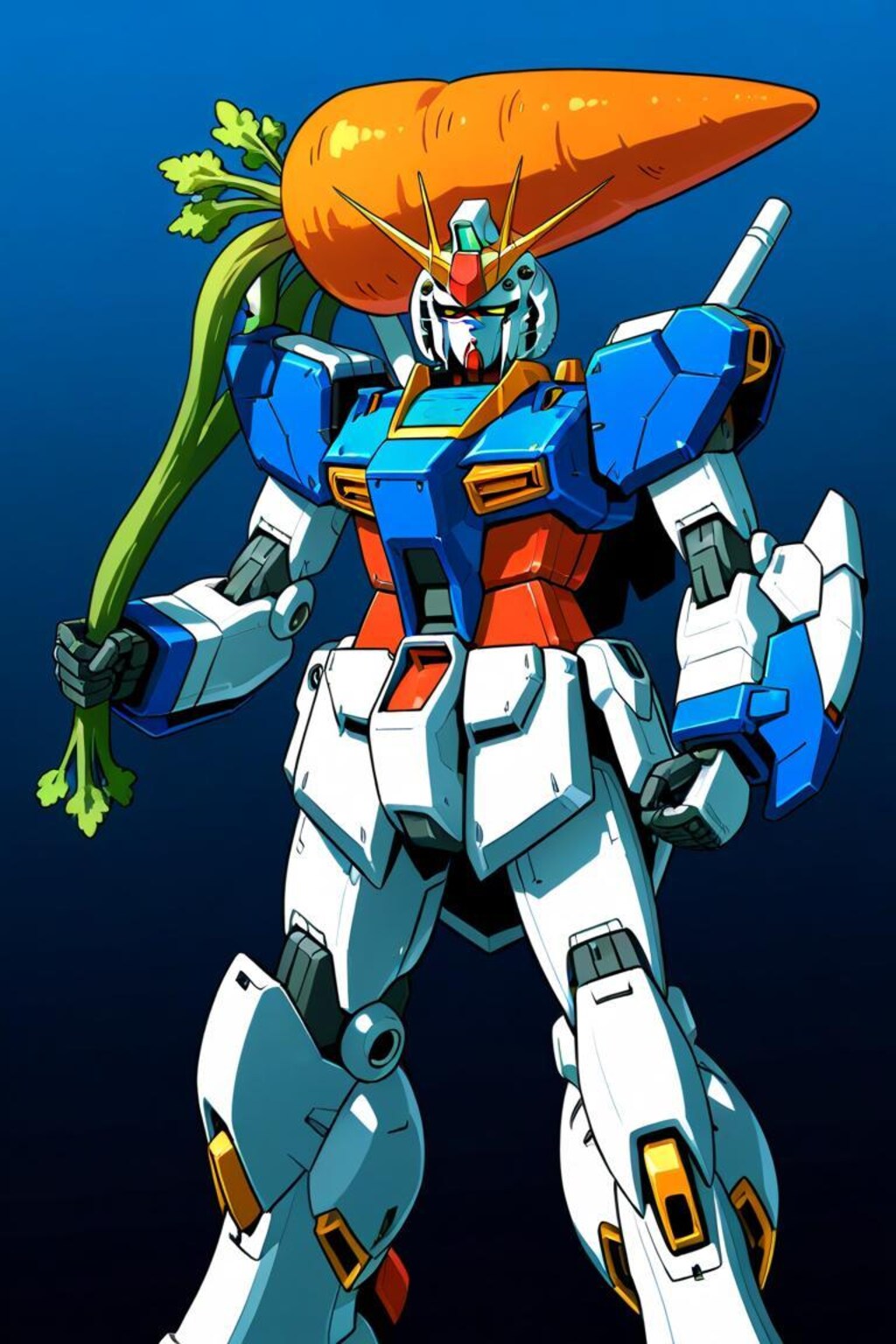 秘密兵器ニンジン装備ガンダム