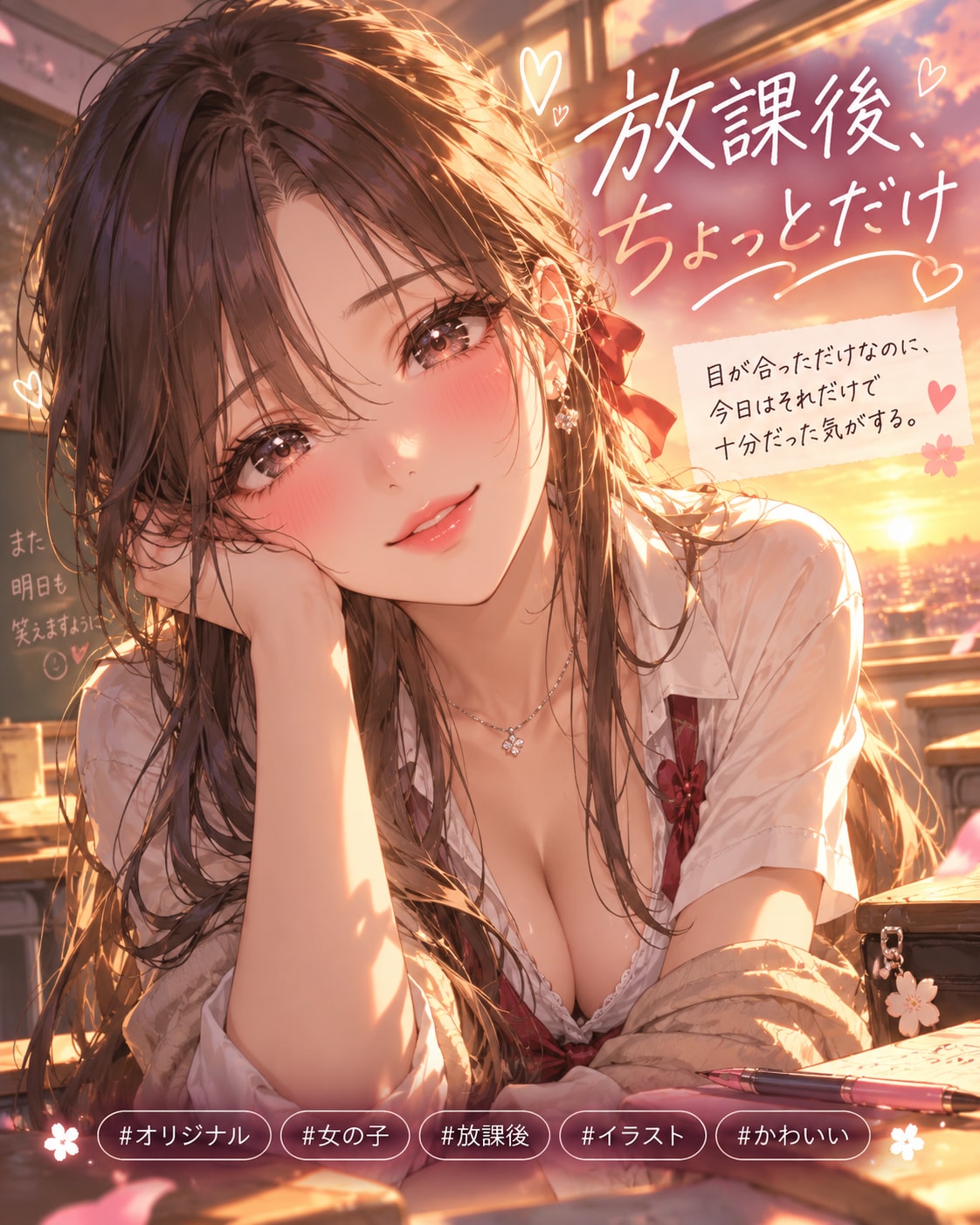 放課後、ちょっとだけ | の人気AIイラスト・グラビア