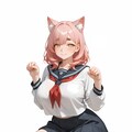 猫耳ちゃんセーラー服 2枚目