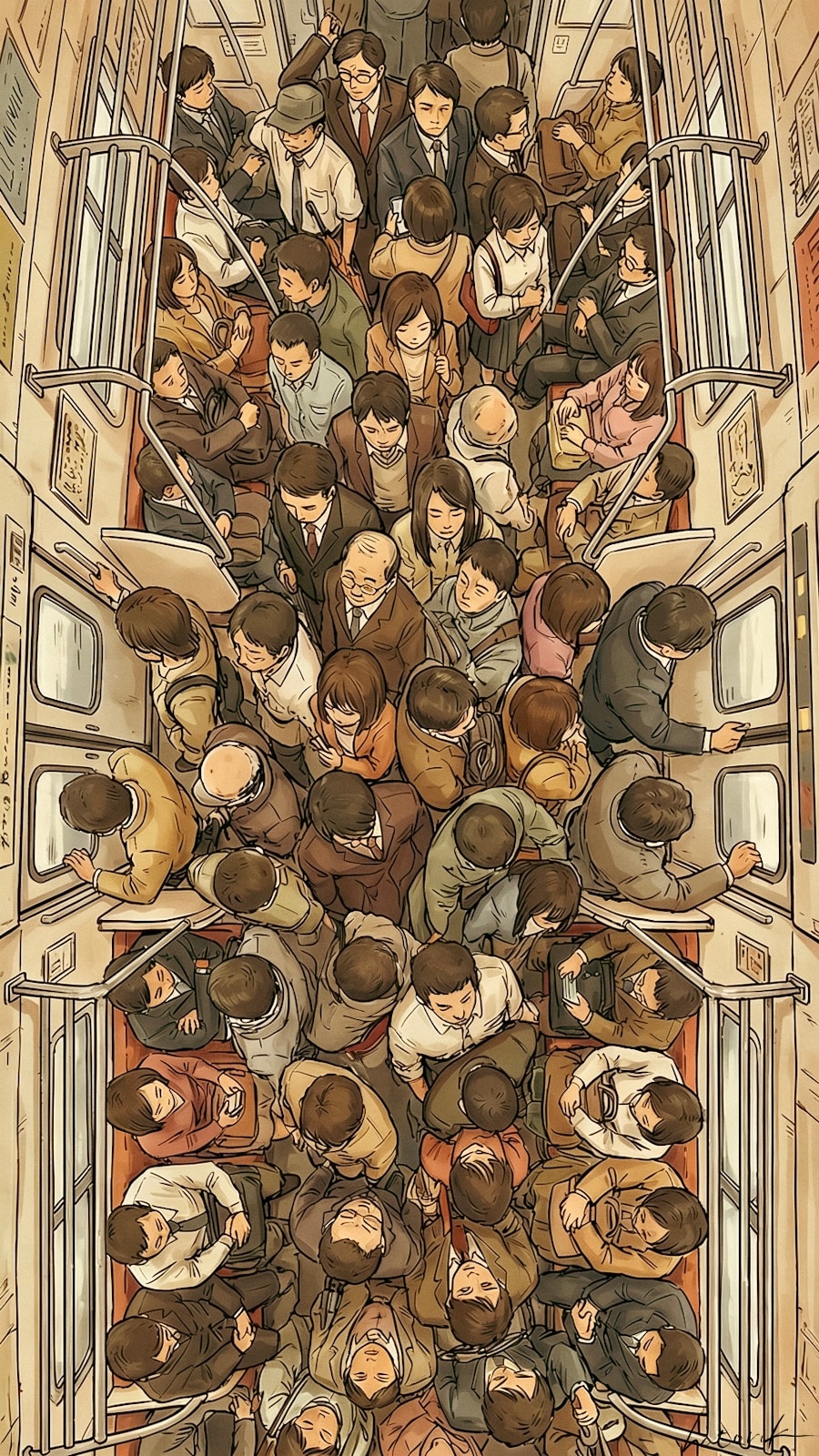 次の駅までサバイバル／スマホ壁紙アーカイブ | の人気AIイラスト・グラビア