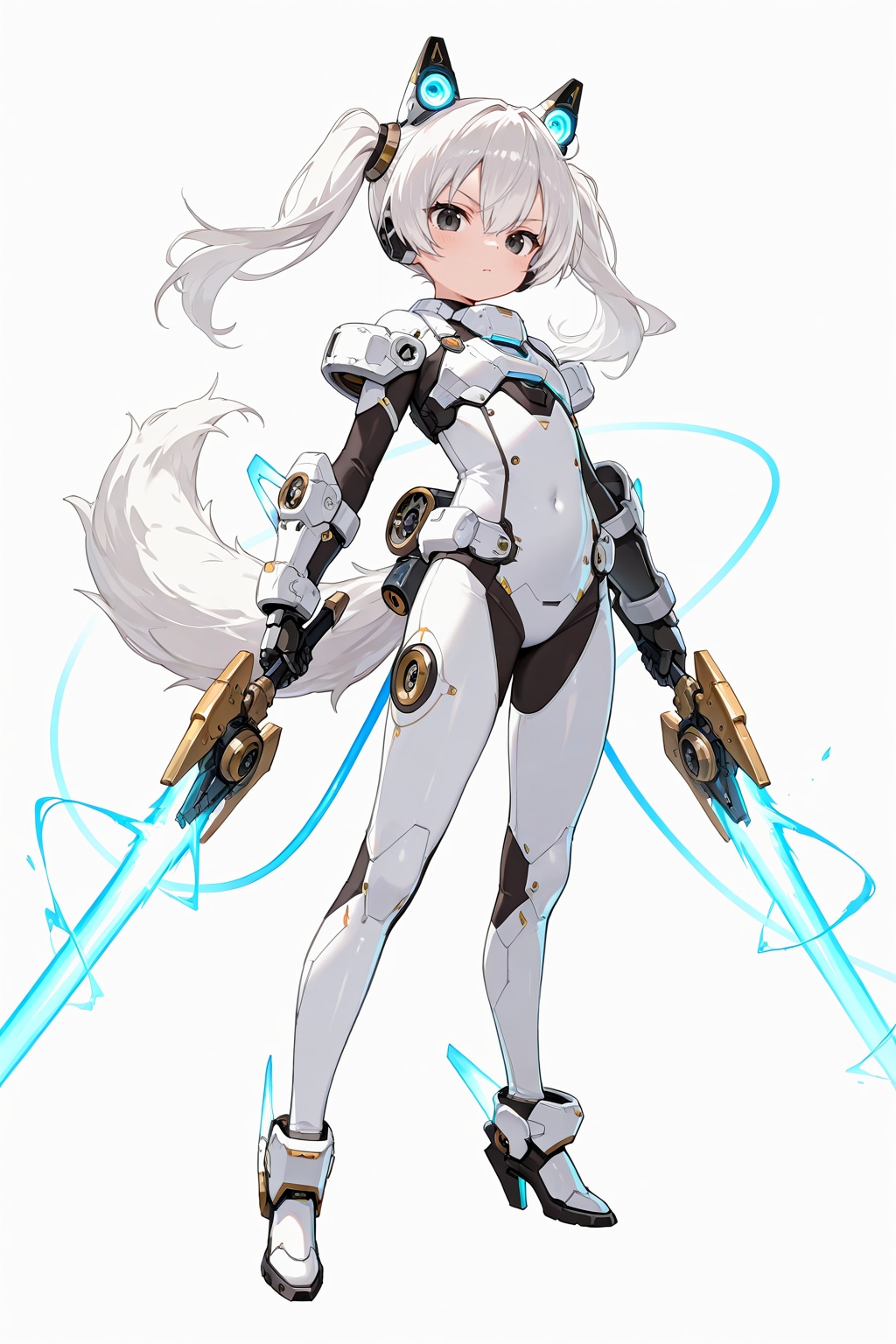 ヴァイスアイン・ツインテール装備