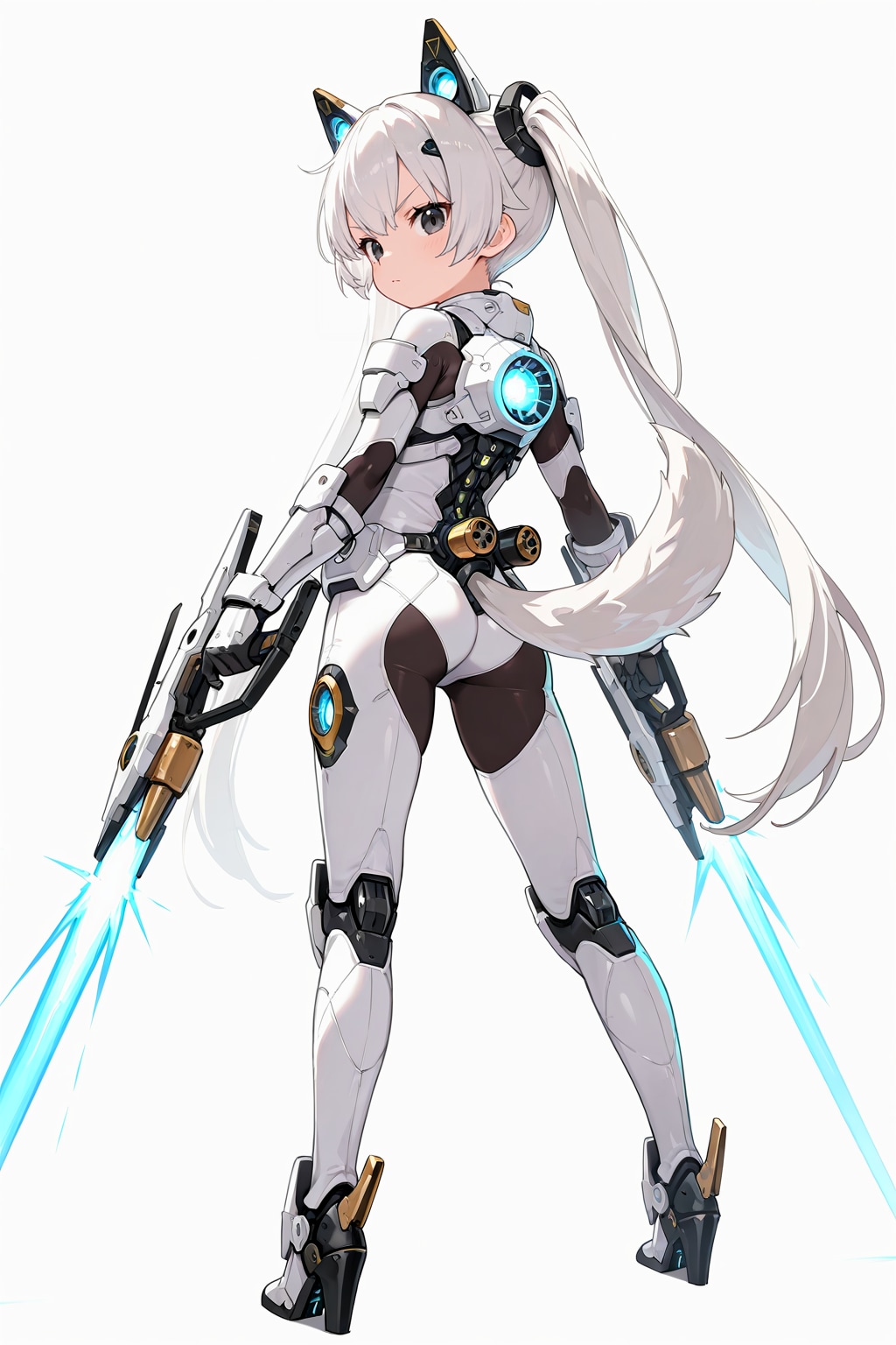 ヴァイスアイン・ツインテール装備