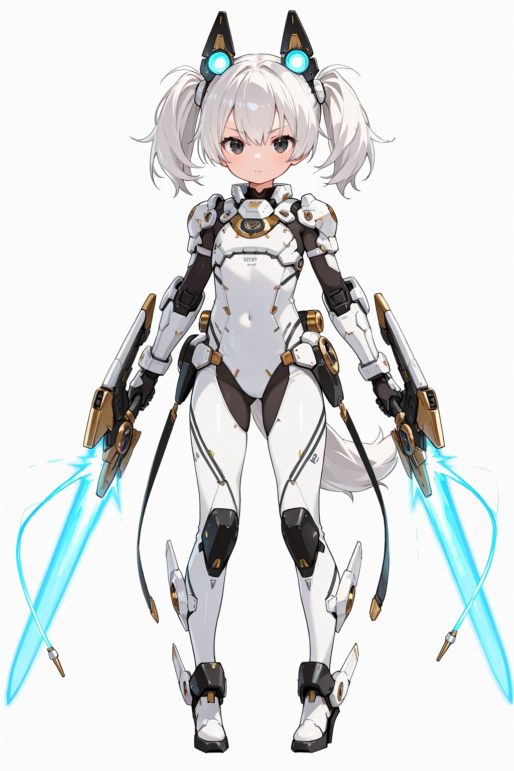 ヴァイスアイン・ツインテール装備