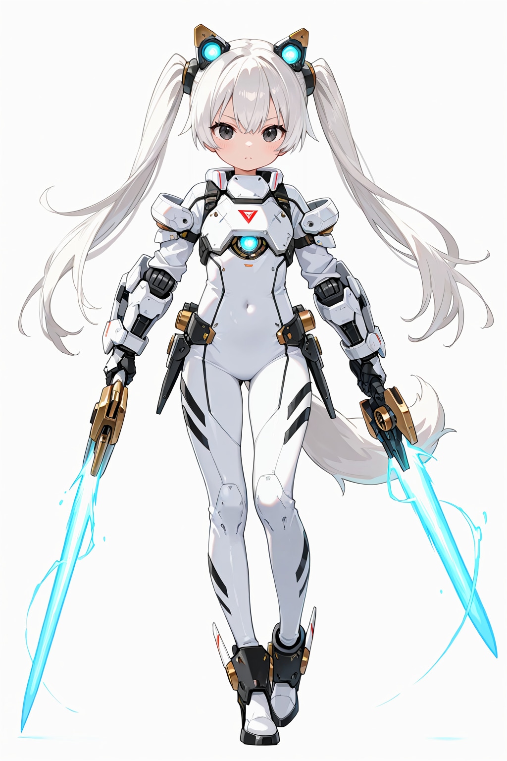 ヴァイスアイン・ツインテール装備