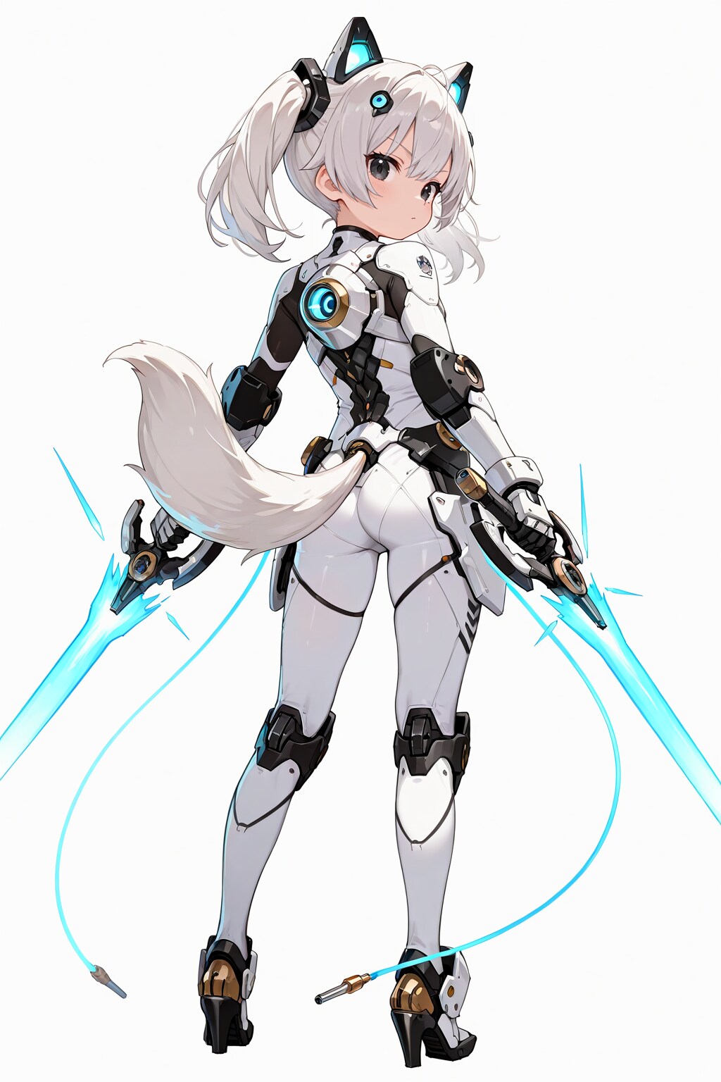 ヴァイスアイン・ツインテール装備