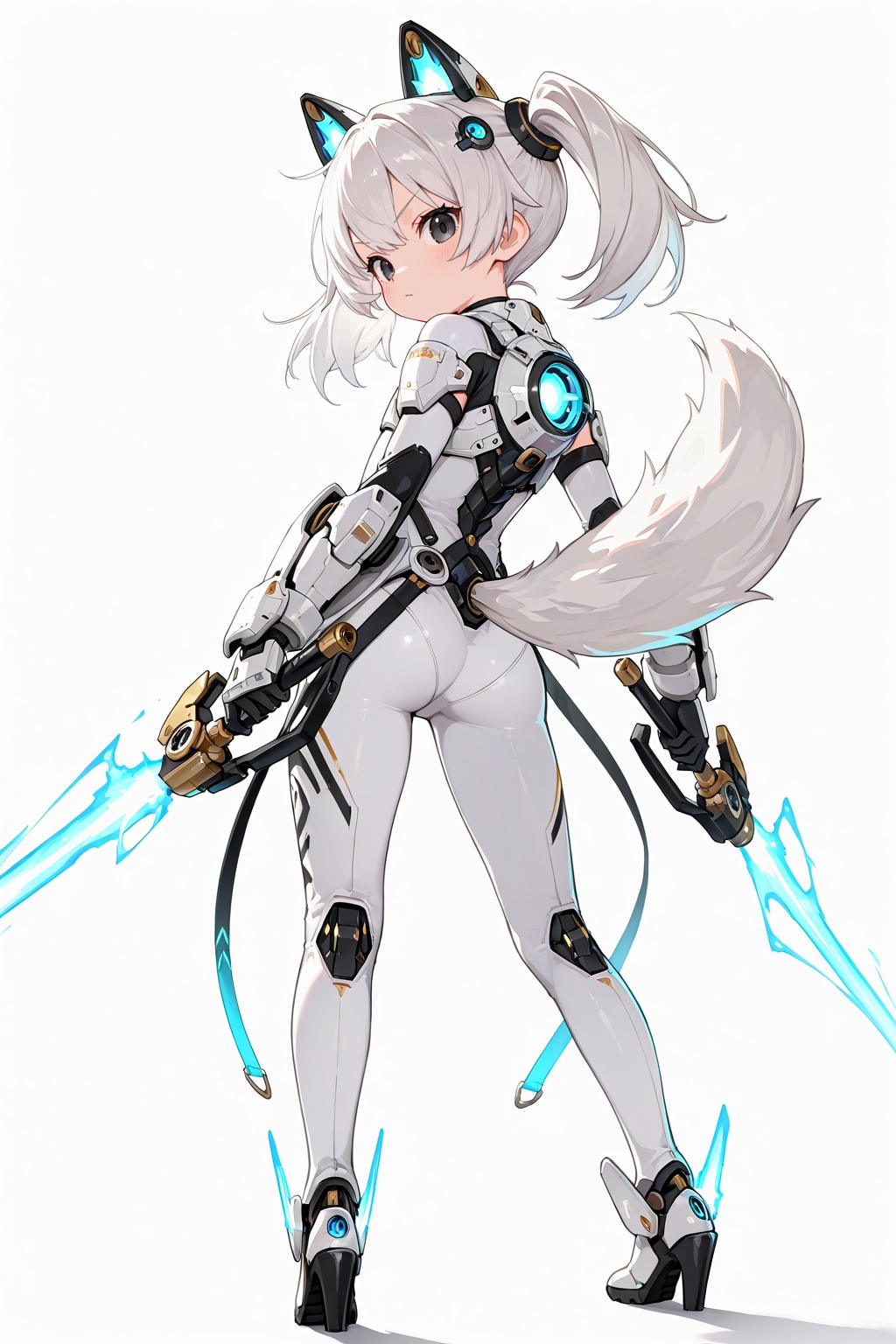 ヴァイスアイン・ツインテール装備