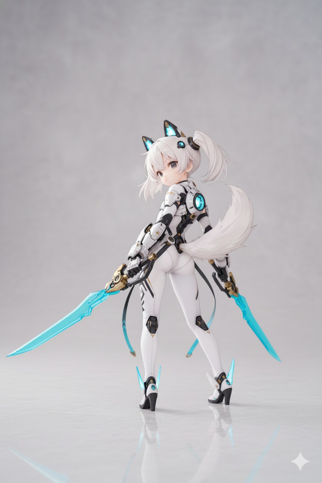 ヴァイスアイン・ツインテール装備