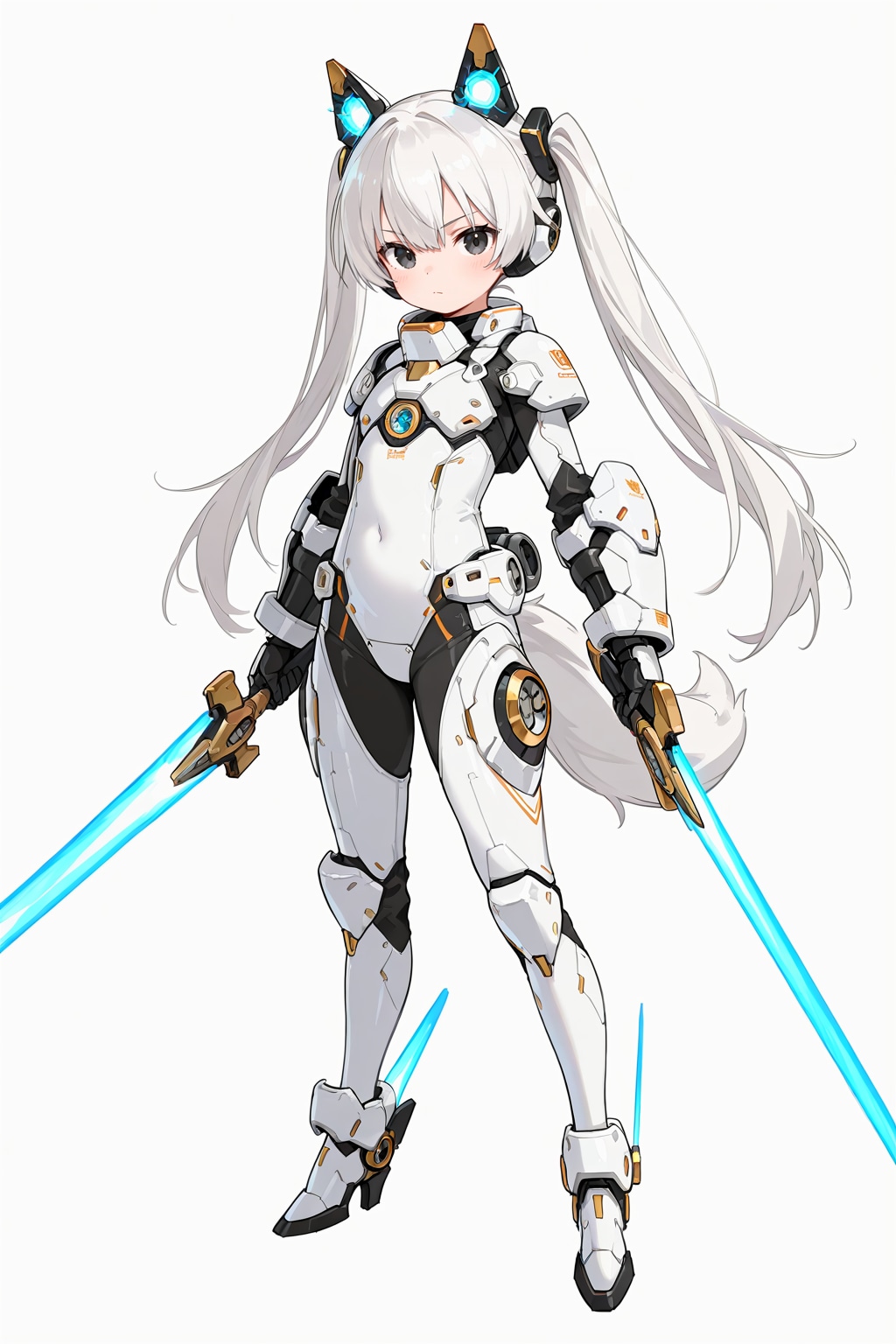 ヴァイスアイン・ツインテール装備