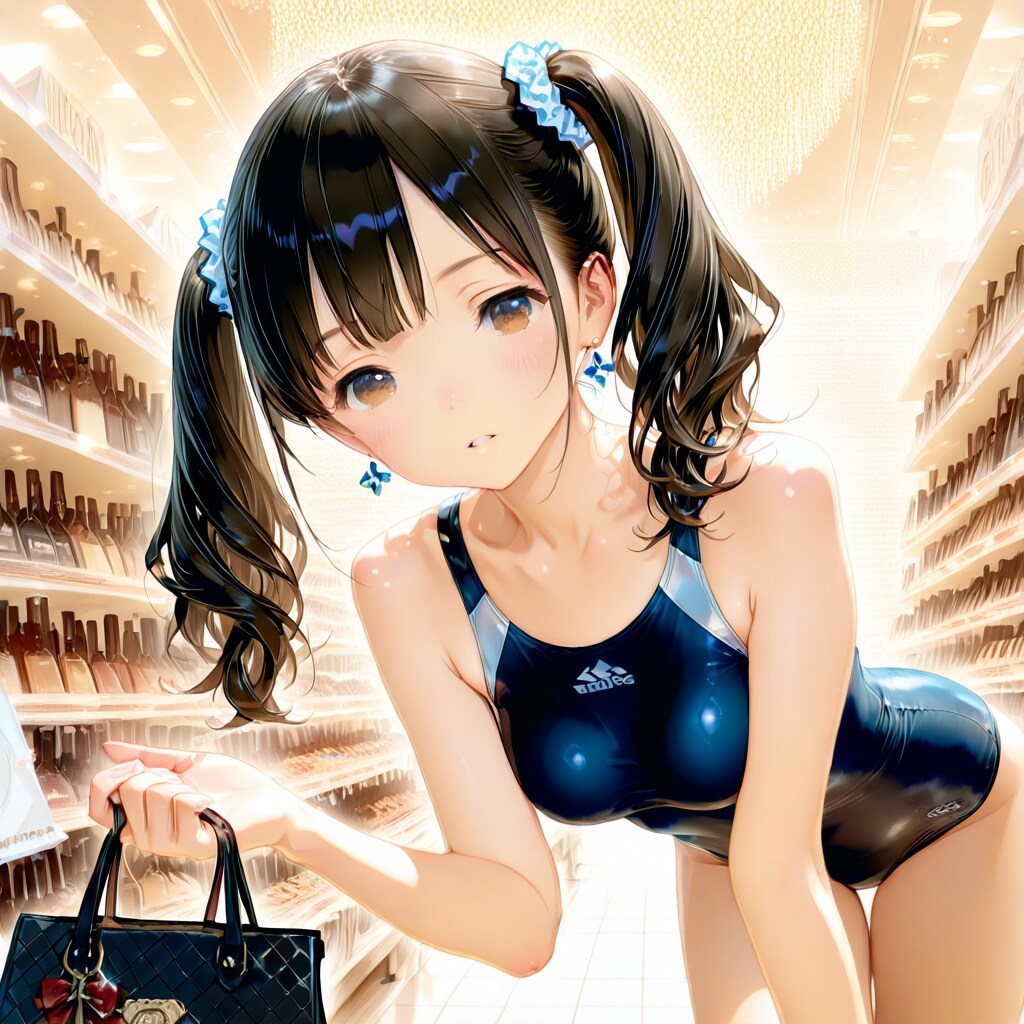 DRAGONでスク水ショッピングガール