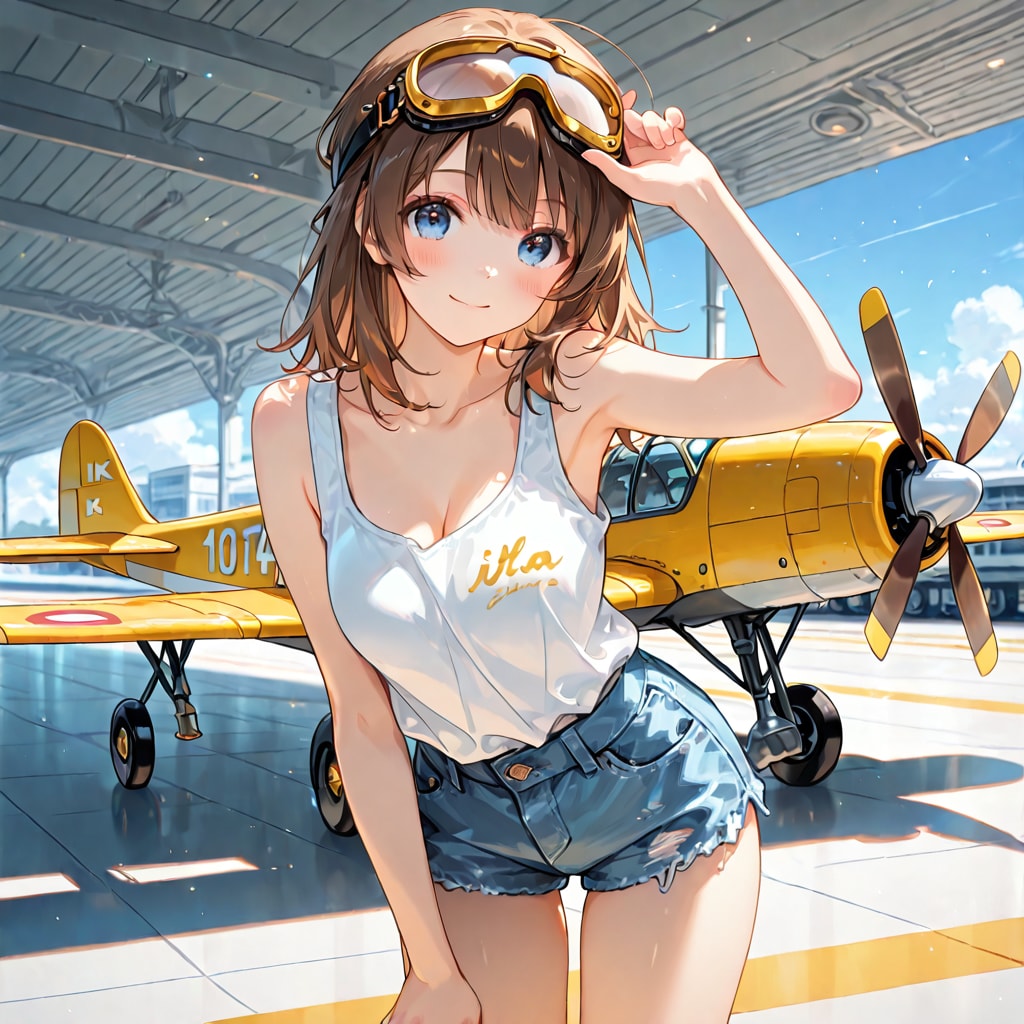 飛行機乗り | の人気AIイラスト・グラビア