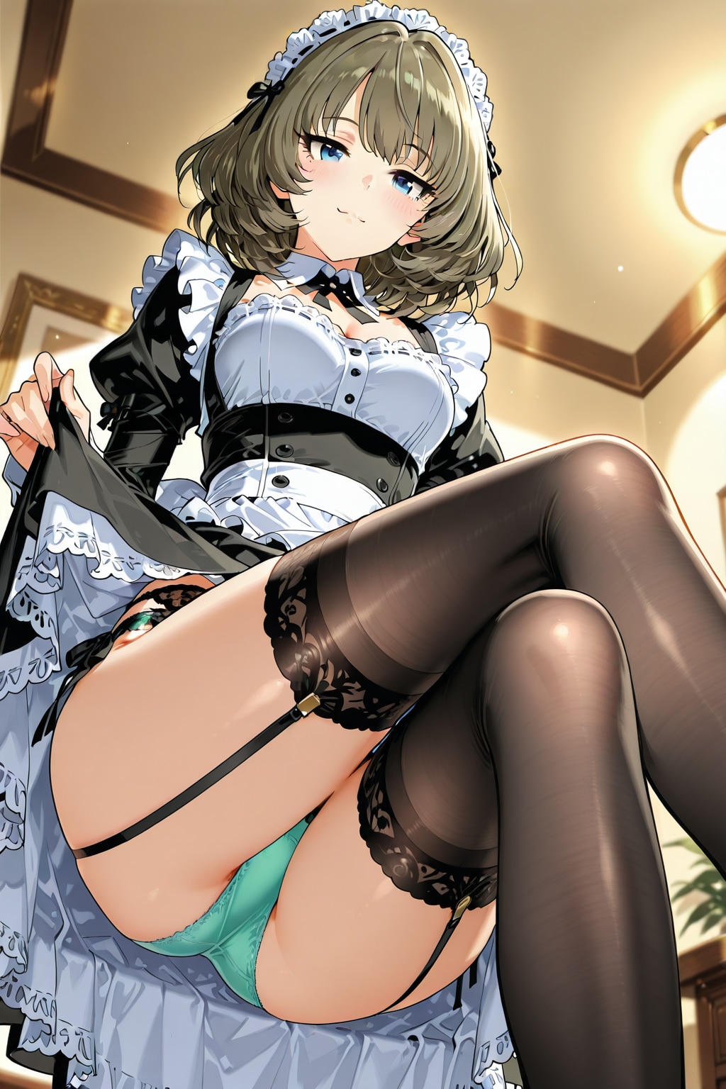 見えていますか・・・ほら・・・指定した下着ですわ。