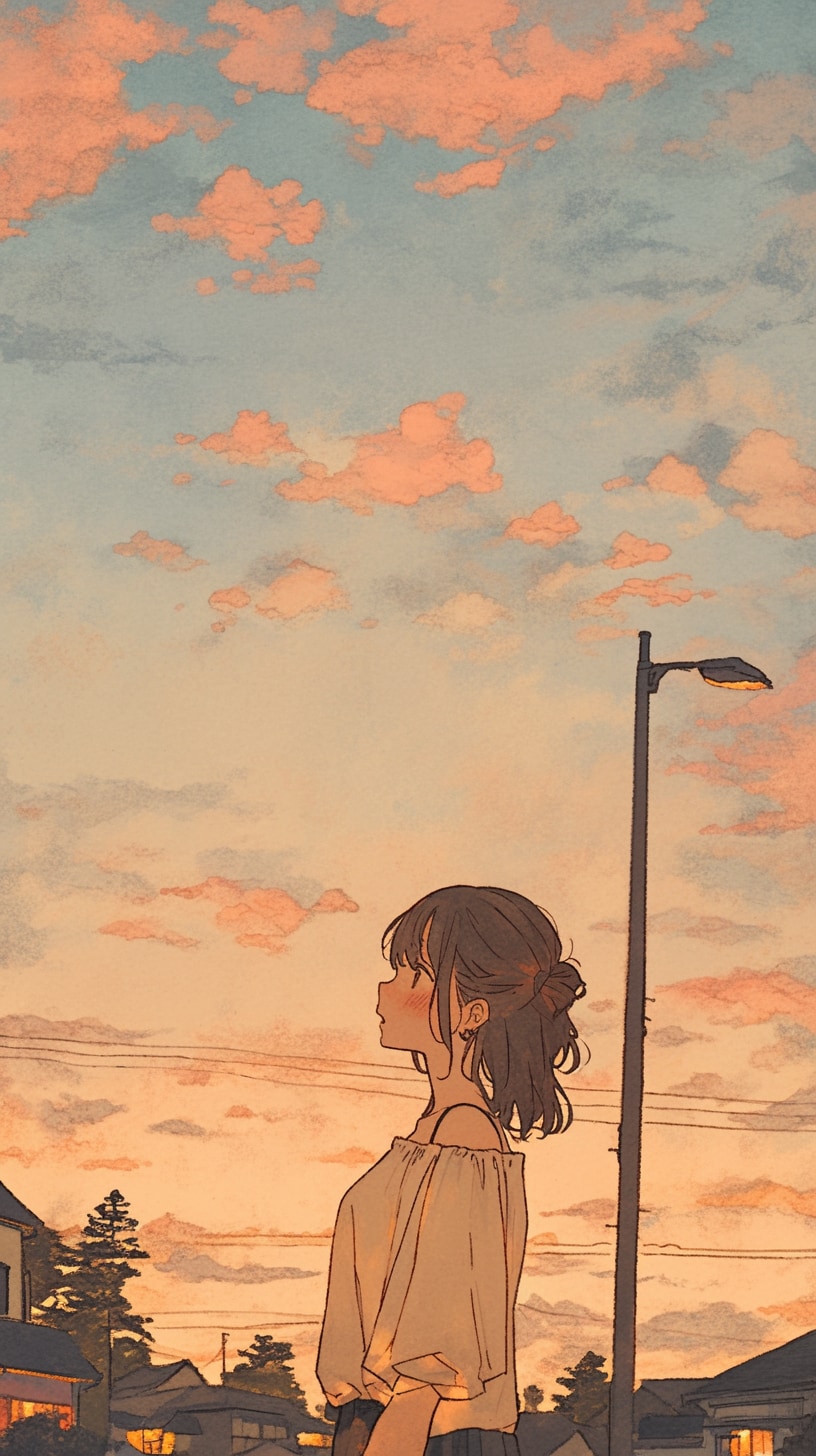 クソ暑くても夏の夕暮れは最高だね