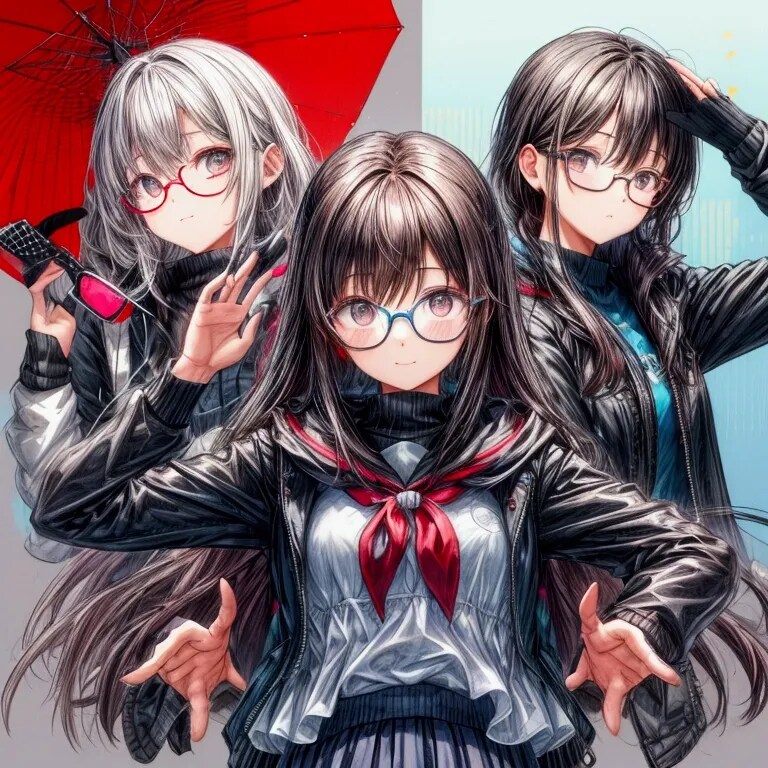 メガネのうた | の人気AIイラスト・グラビア