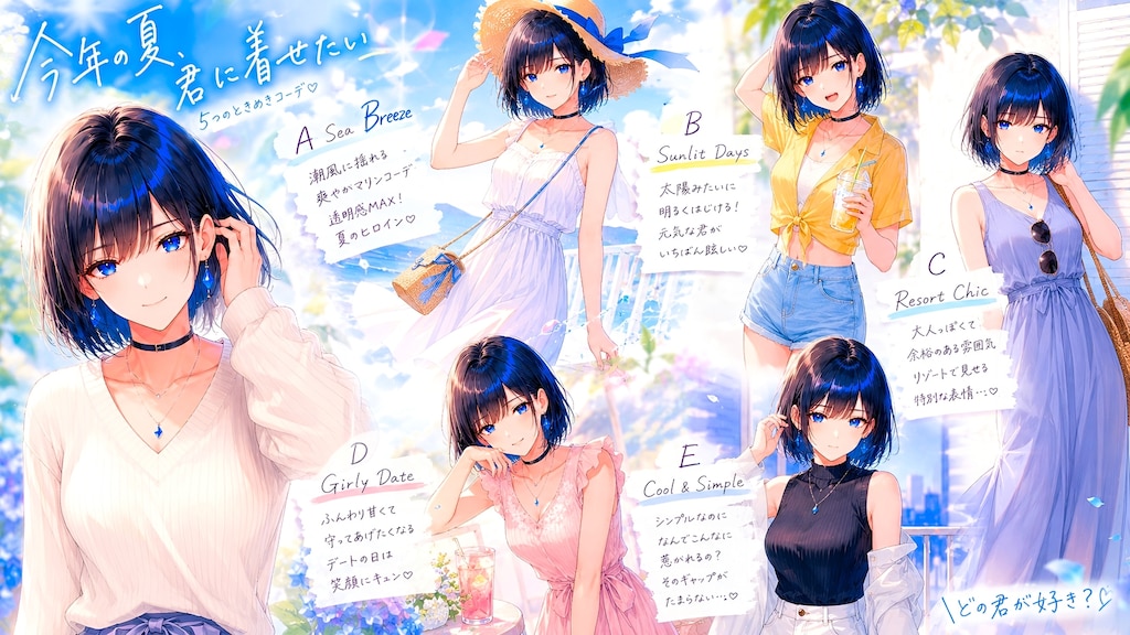 【如月 結月】#１０_～「夏服ビジュアル」２ ～