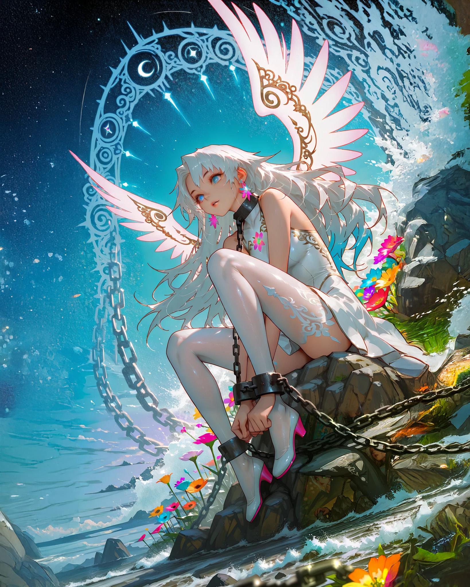 囚われの翼人 | の人気AIイラスト・グラビア