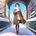 冬枯れの町 2枚目