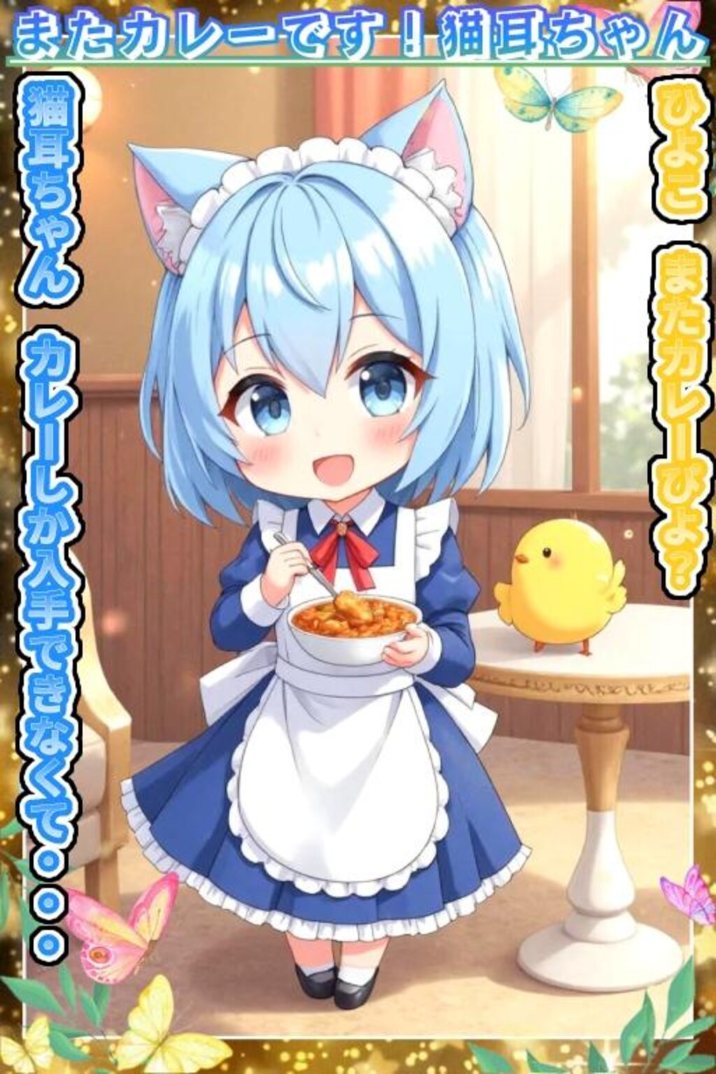 またカレーです！猫耳ちゃん