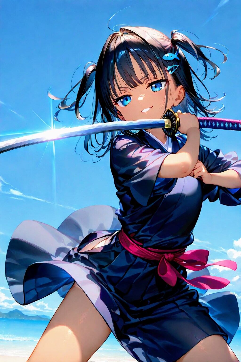 ジト目こなつ🐟️ちゃん侍