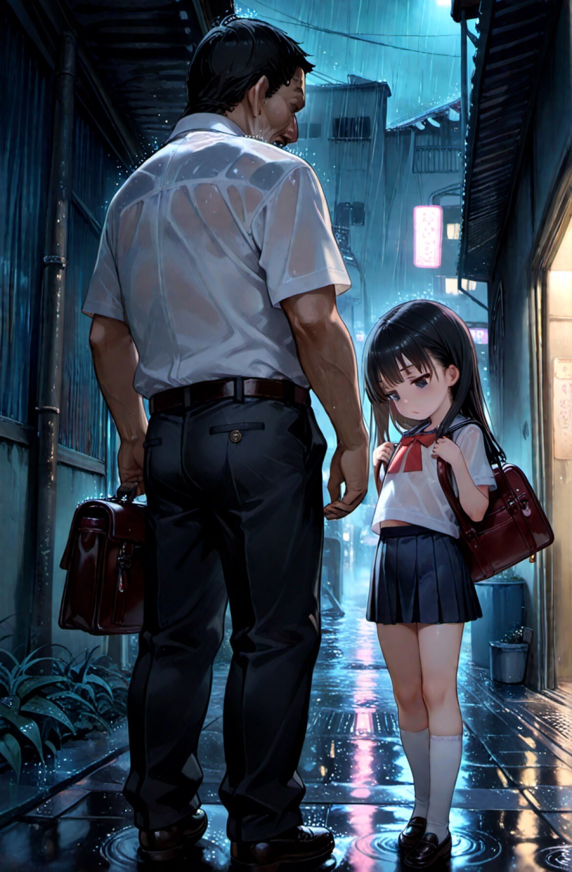 雨の日に