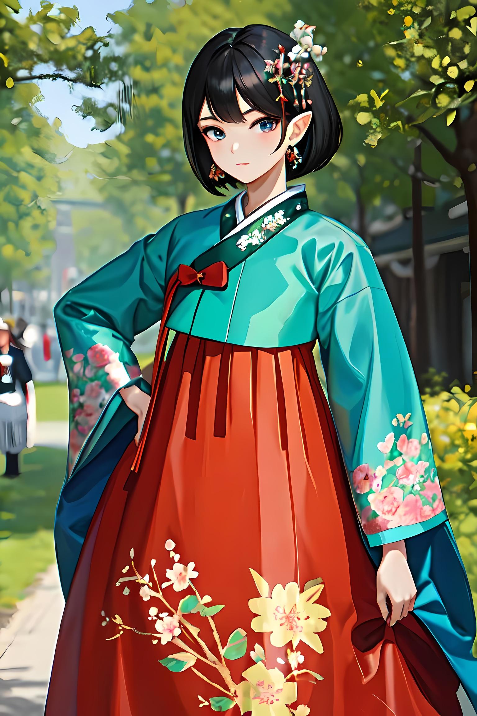 韓服少女