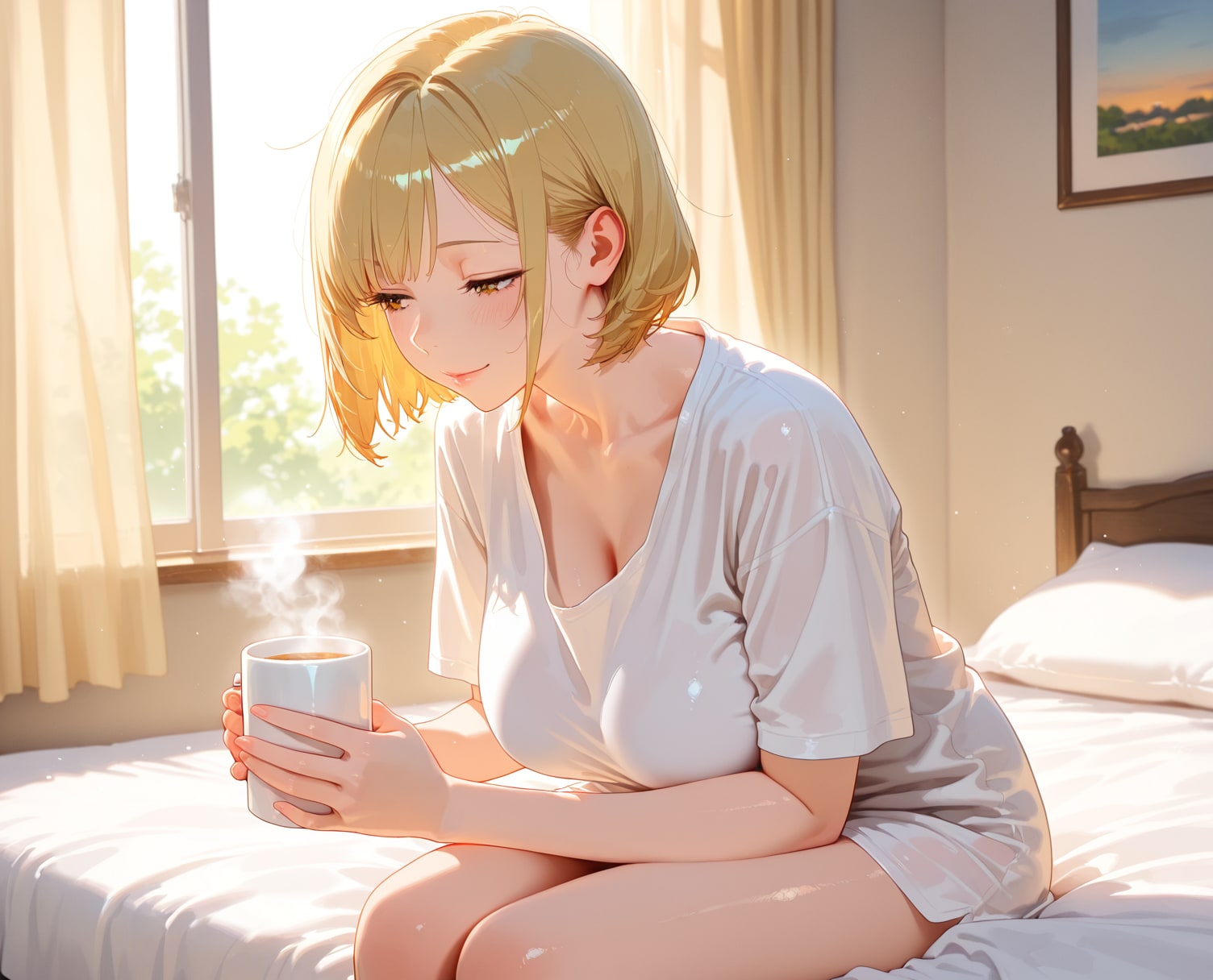 咲｜朝はゆっくり… | の人気AIイラスト・グラビア