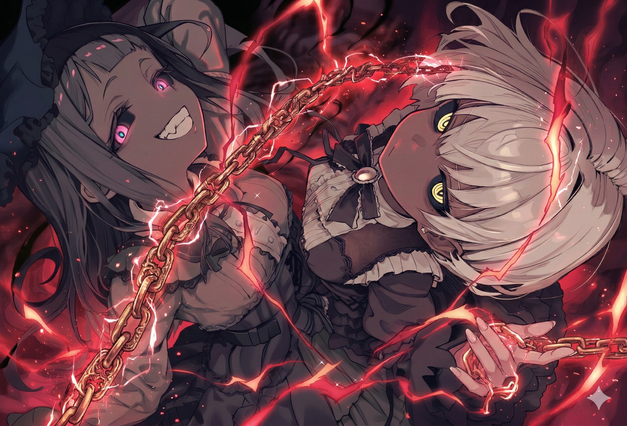 闇堕ち魔法少女twins | の人気AIイラスト・グラビア