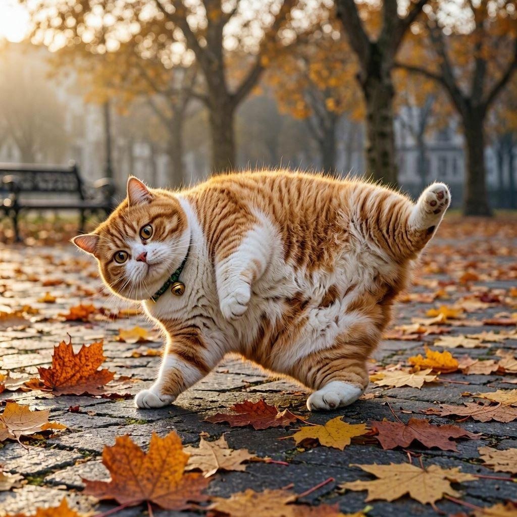 食欲の秋の猫