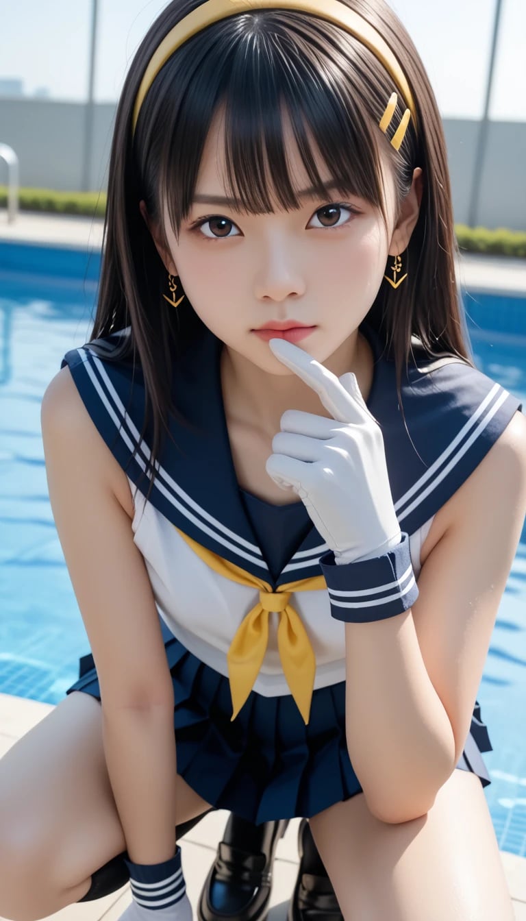 「……そんなに私を見て、何がしたいの？」無言の睨みが語る、隠しきれない若さのプライド。貴方の心を試す、最も危険な3つの視線。