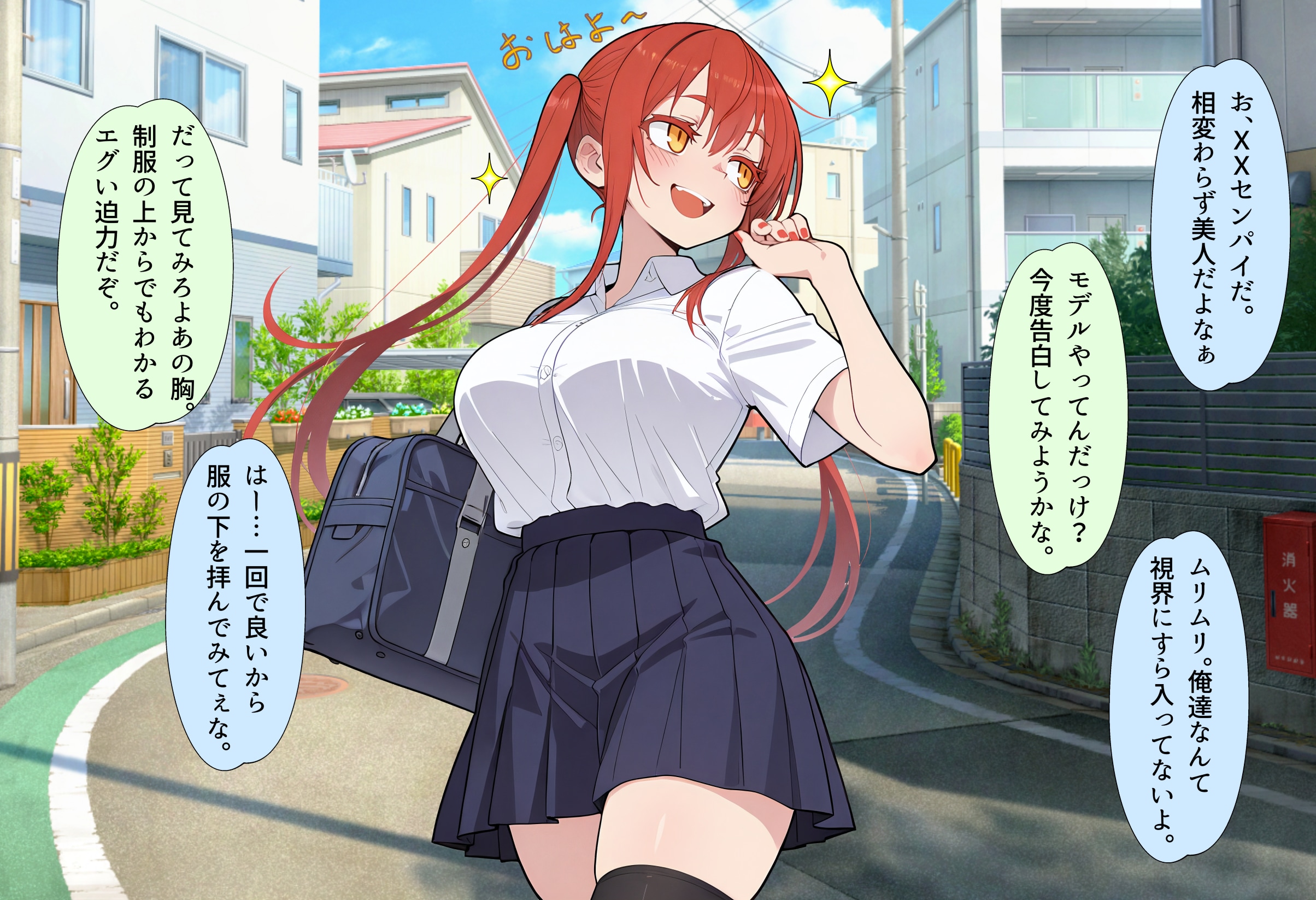 【4ページ】急に時間停止されてすっぽんぽんになっちゃう女の子の話