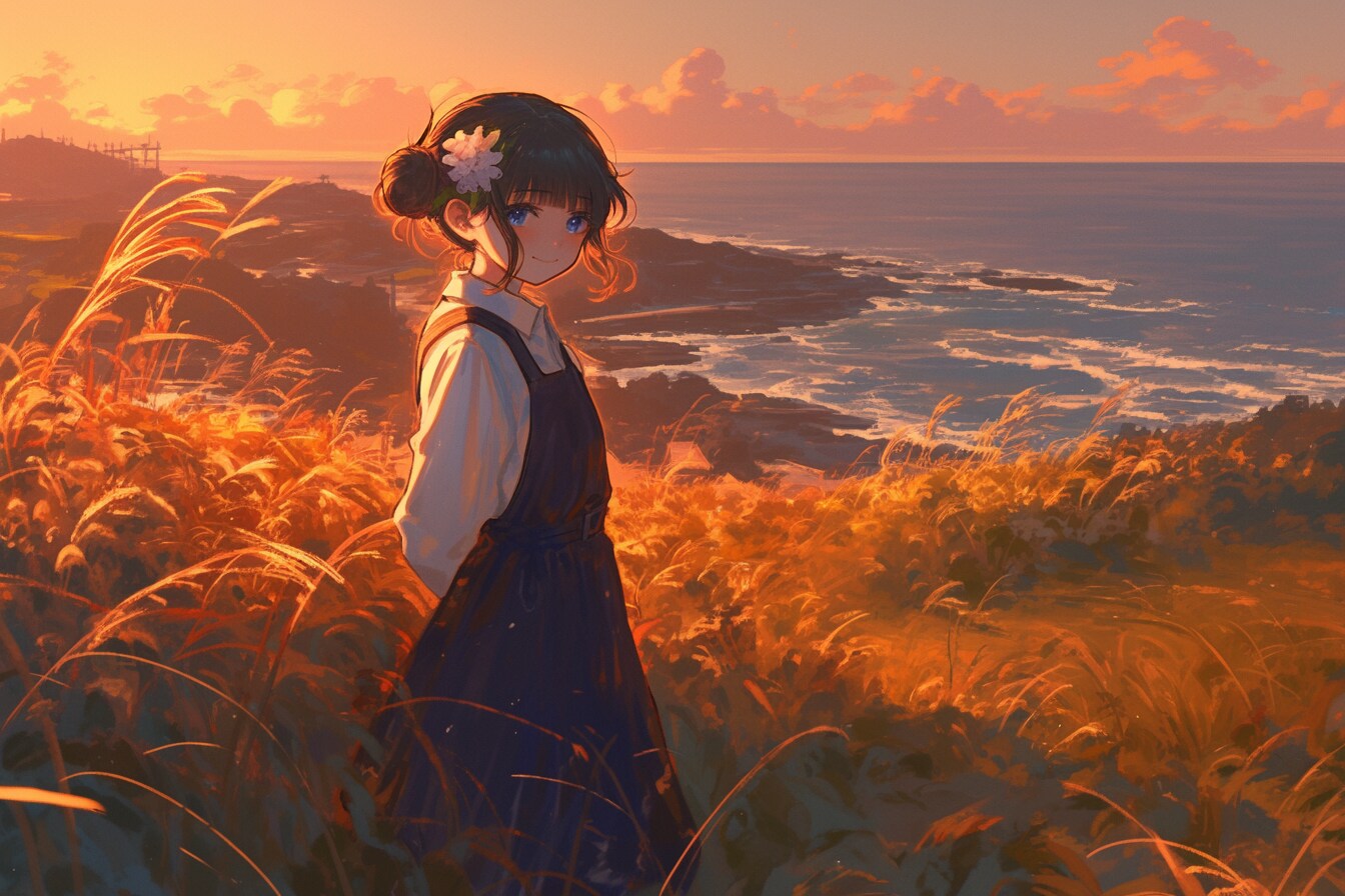 夕暮れのおだんごちゃん🍡✨204 | の人気AIイラスト・グラビア