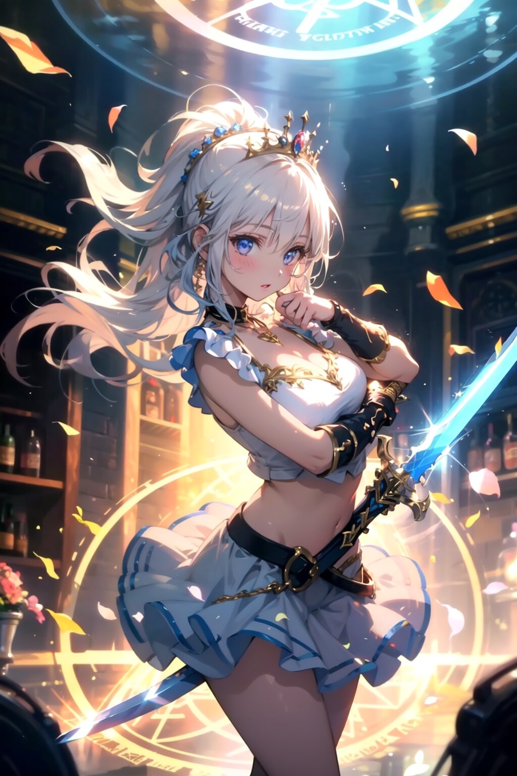 酒場に来た剣士の王女 | の人気AIイラスト・グラビア