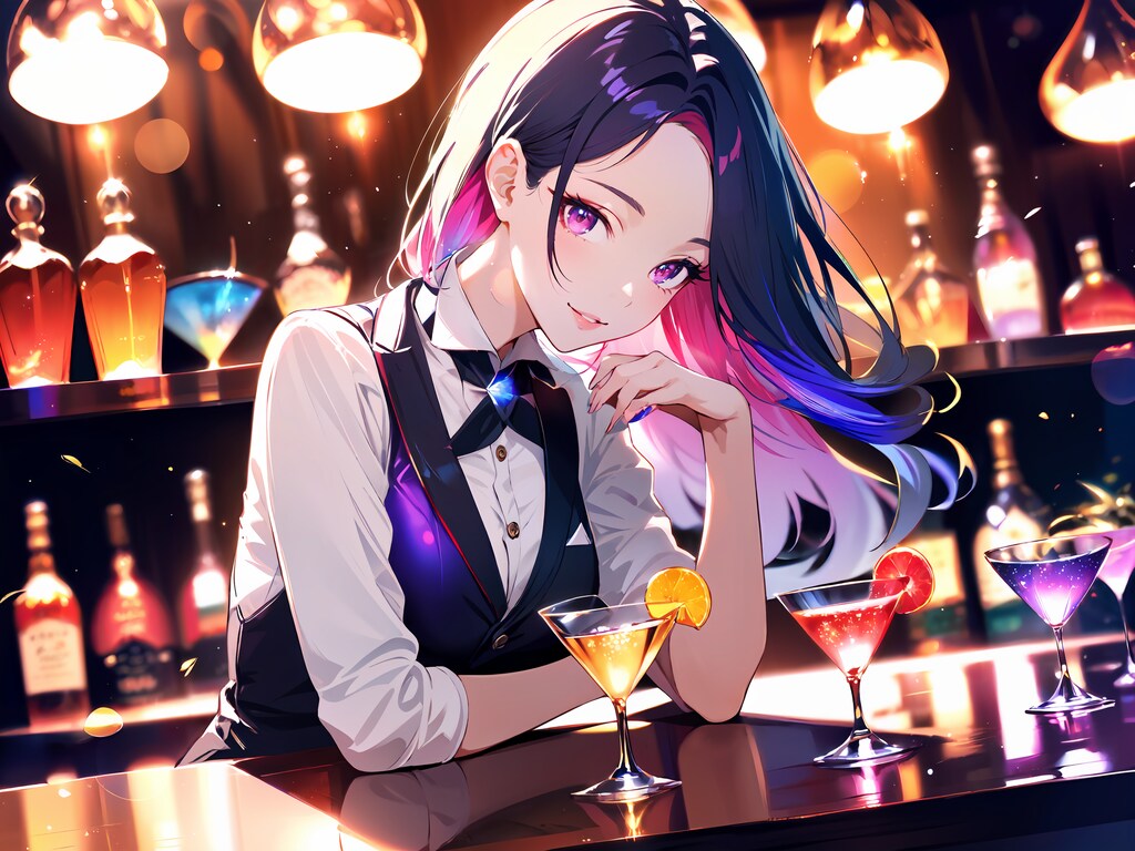 クールなバーテンダー