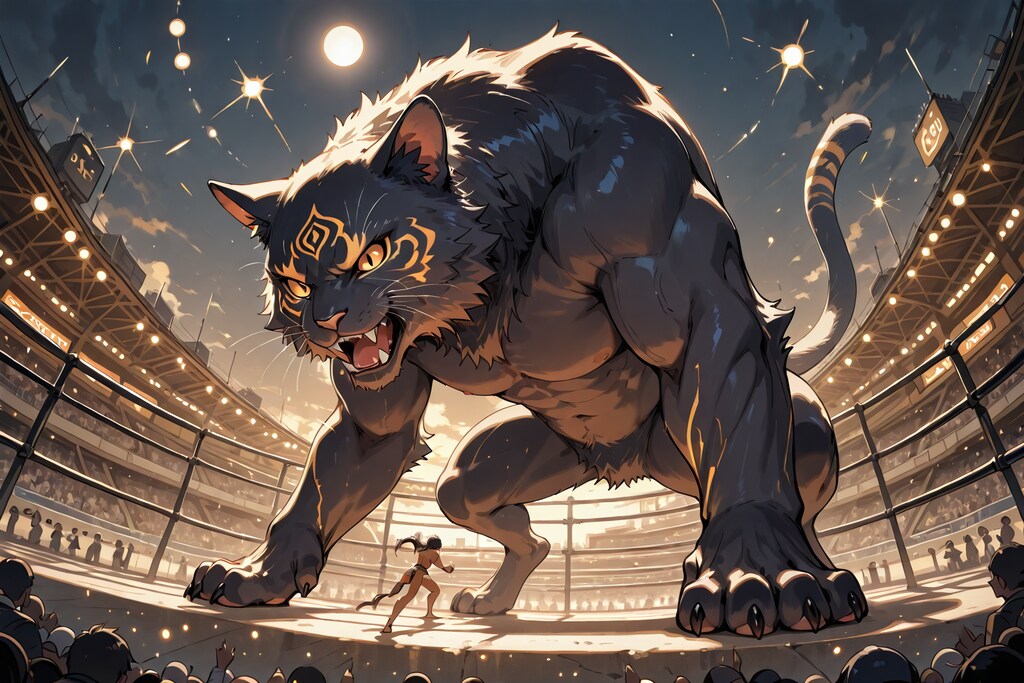 fighting cat