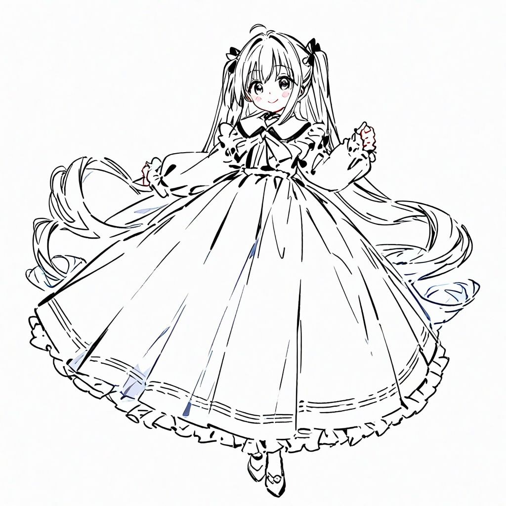 ロングスカートお嬢様