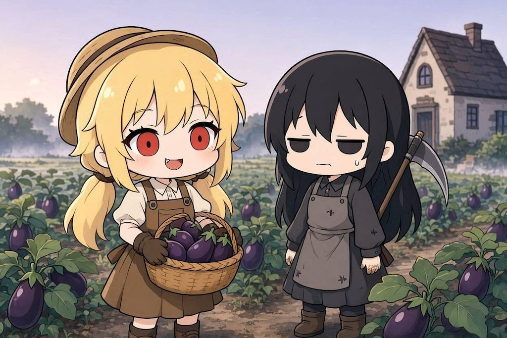 夏だ・朝イチでナスだ・ヴァンパイア