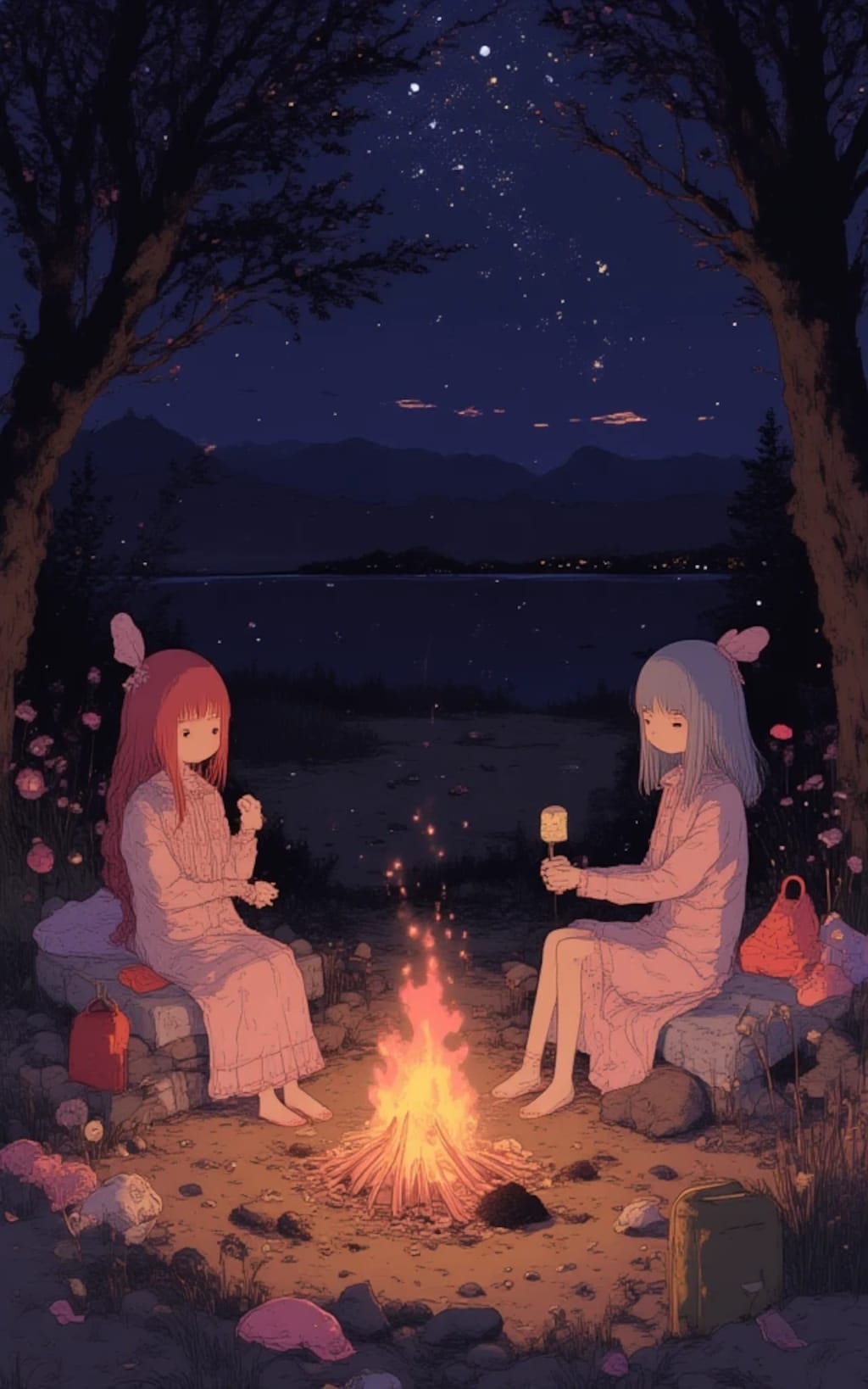 焚き火のゆらぎ