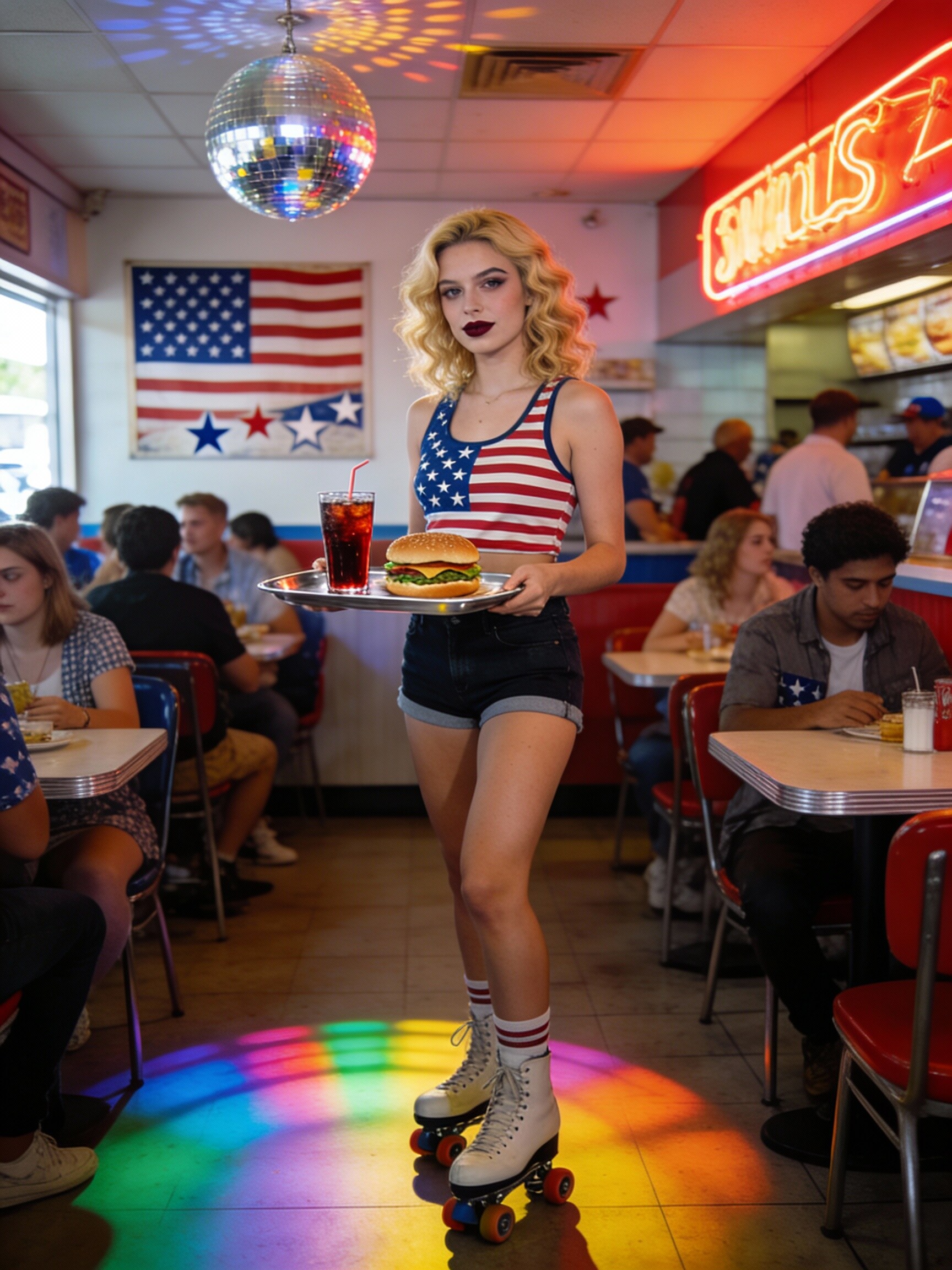 アメリカンな金髪の人 | の人気AIイラスト・グラビア