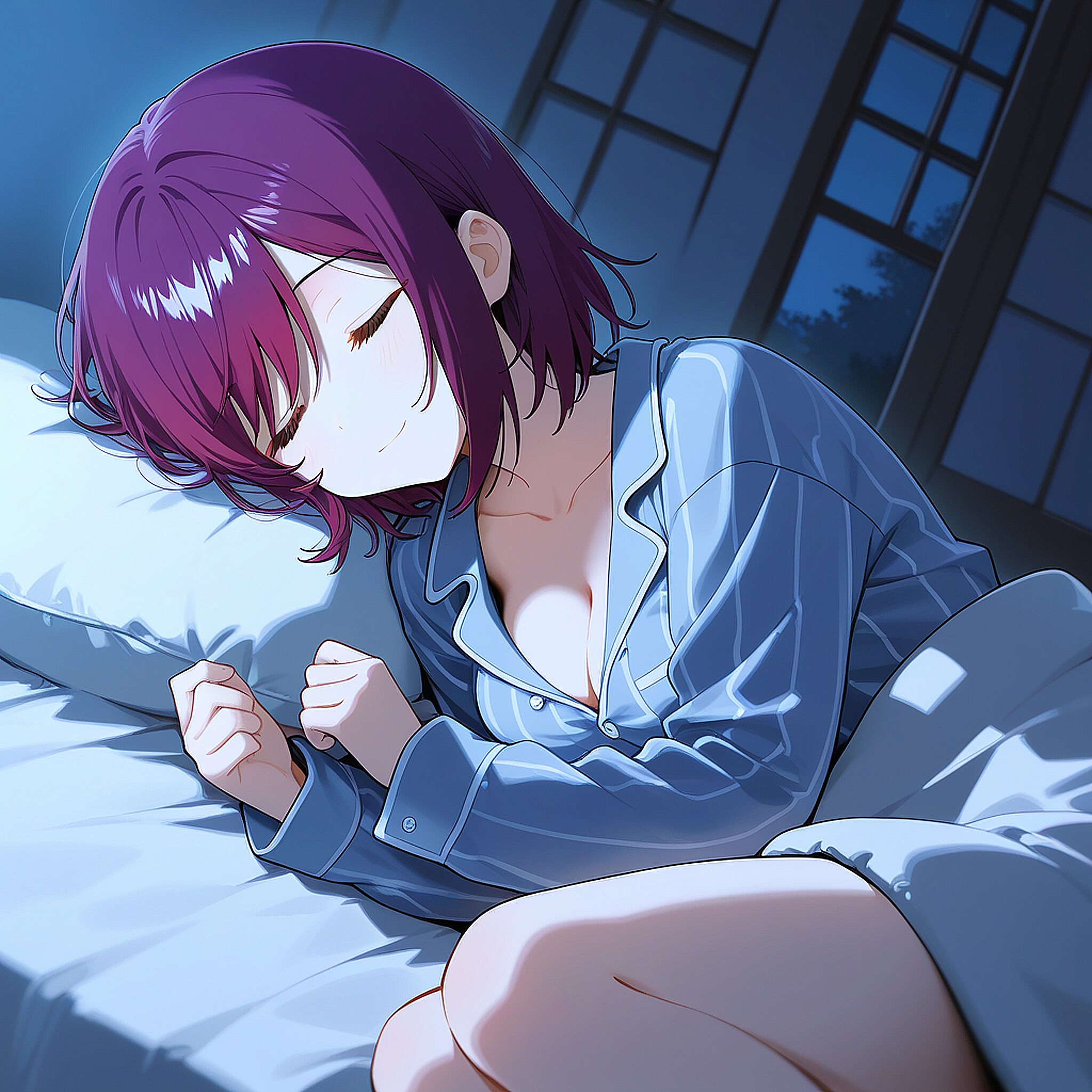 おやすみなさい（挨拶メイドの芽衣ちゃん） | の人気AIイラスト・グラビア