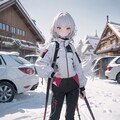 春スキーゲレンデで見かけた美少女 10枚目