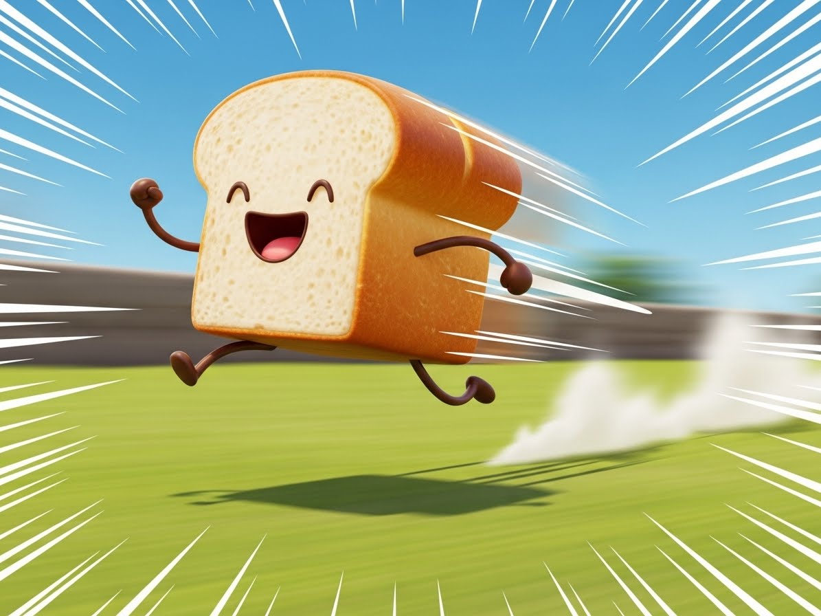 またしても走るパン | の人気AIイラスト・グラビア